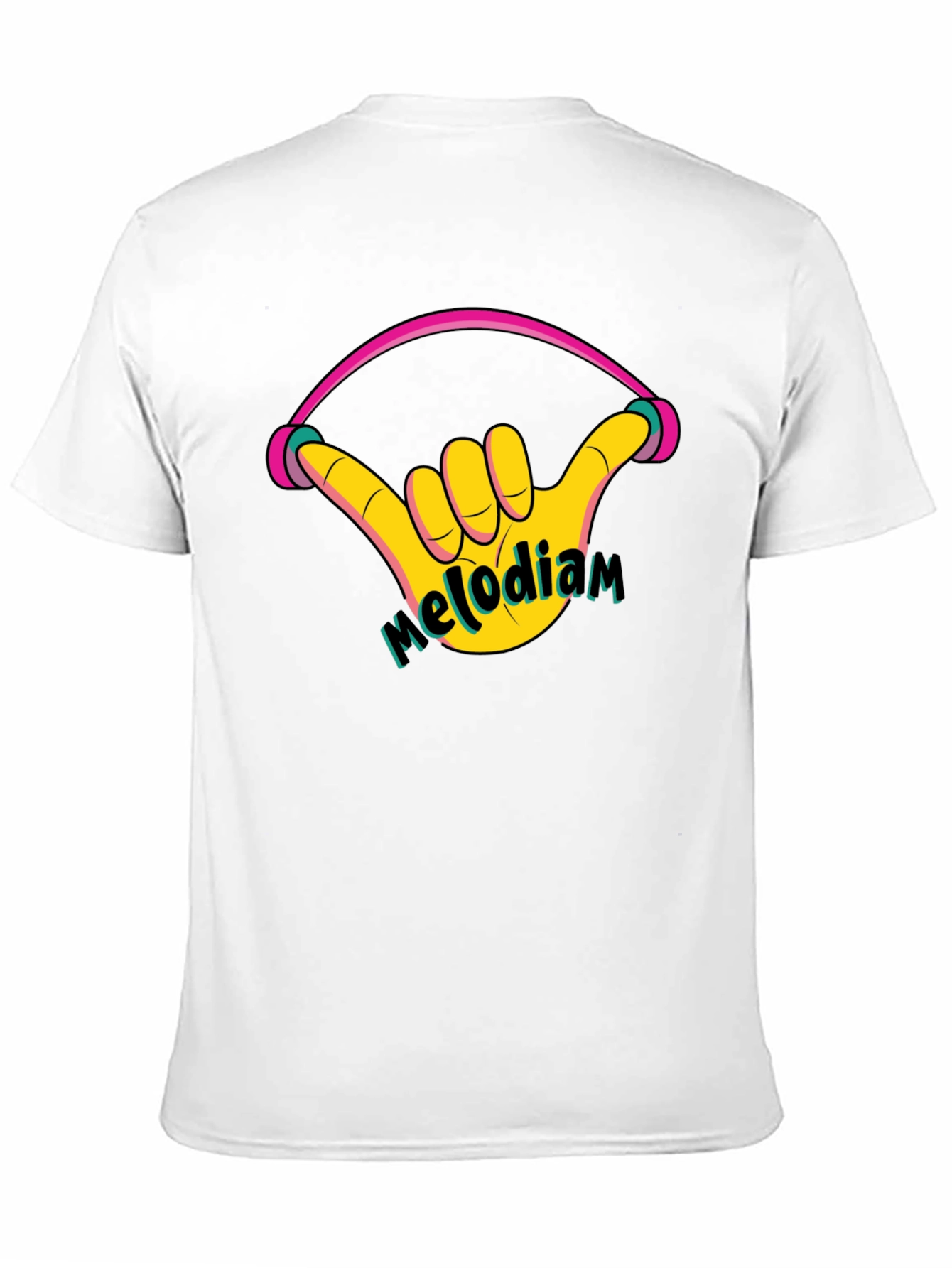Melodiam Shaka Hand Black Graphic Tee