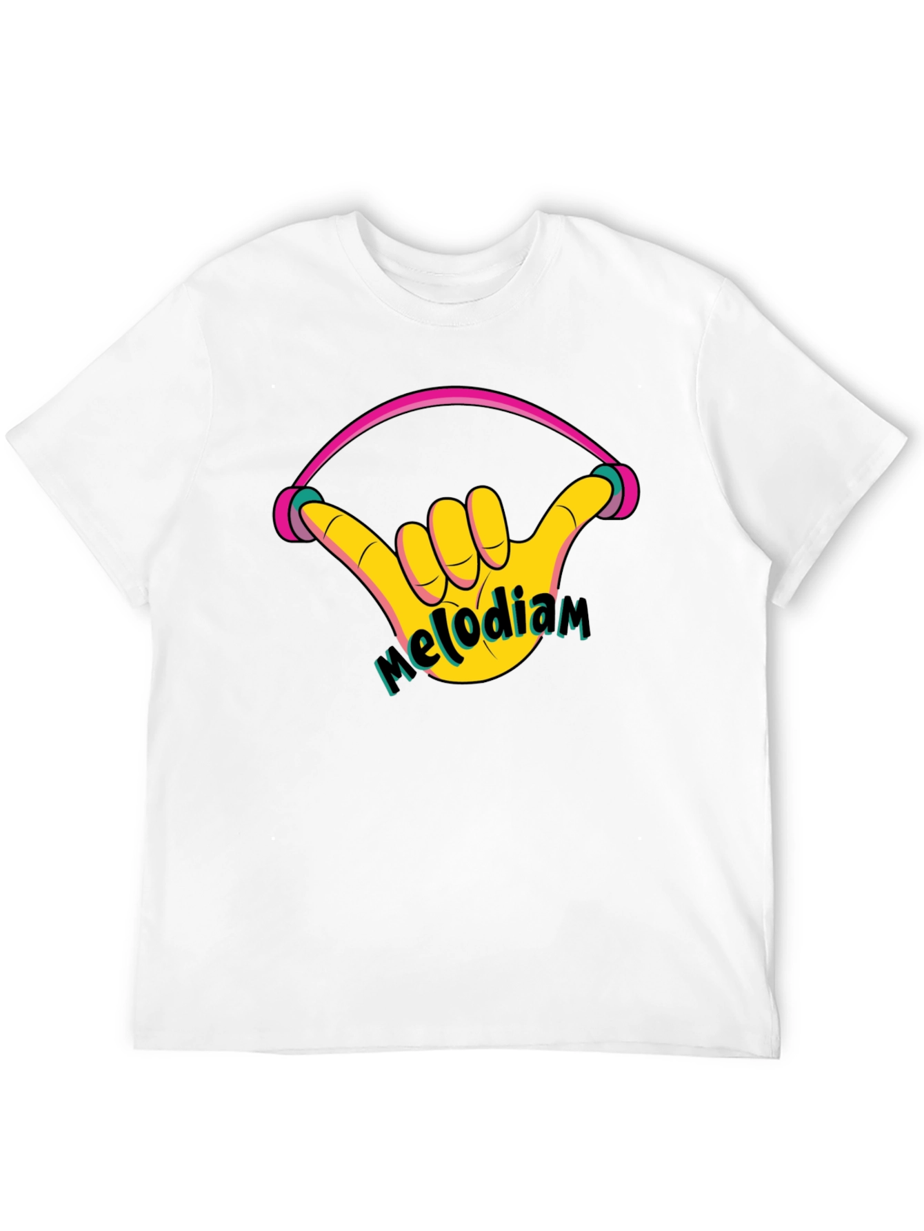 Melodiam Shaka Hand Black Graphic Tee