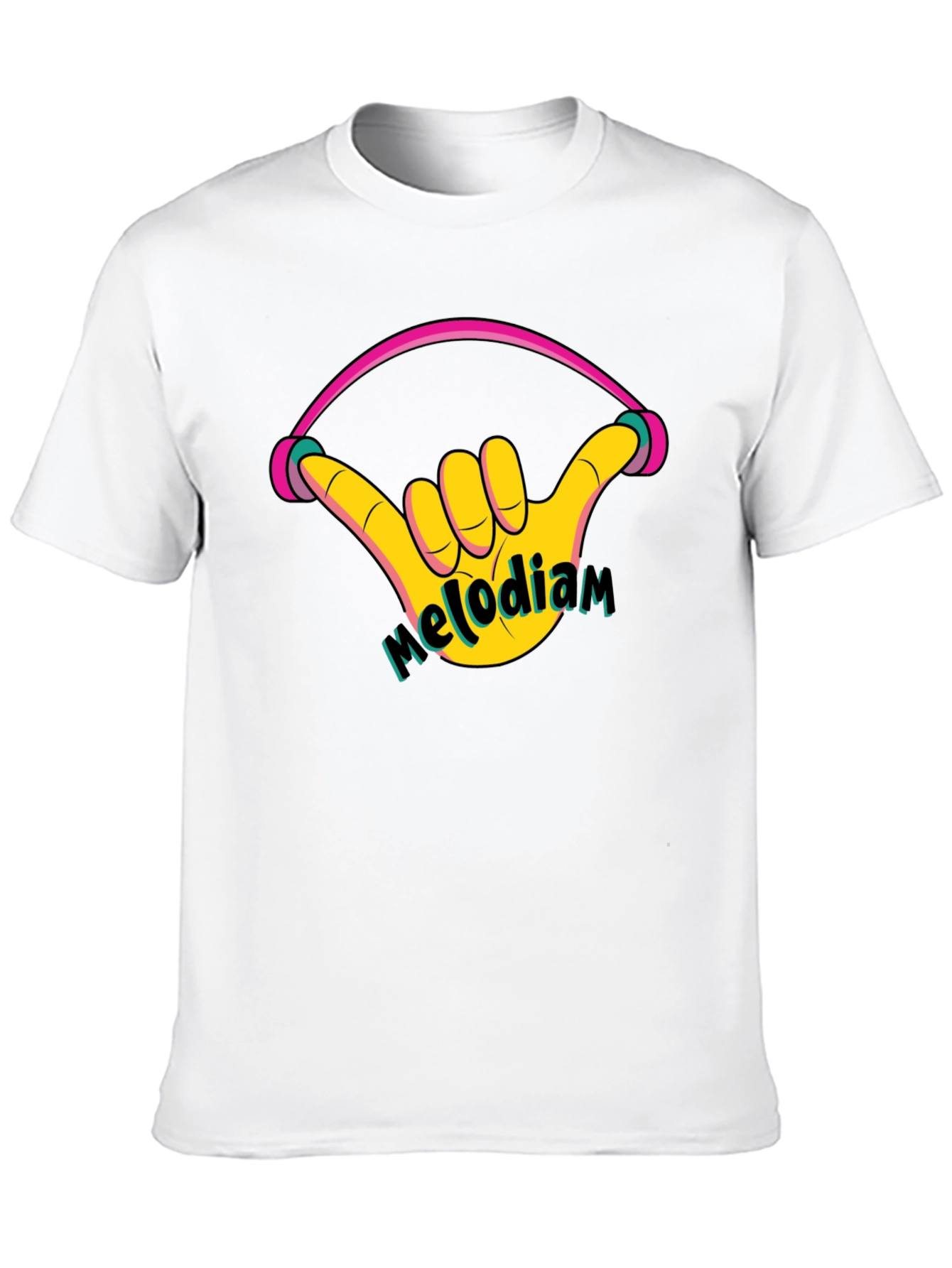 Melodiam Shaka Hand Black Graphic Tee