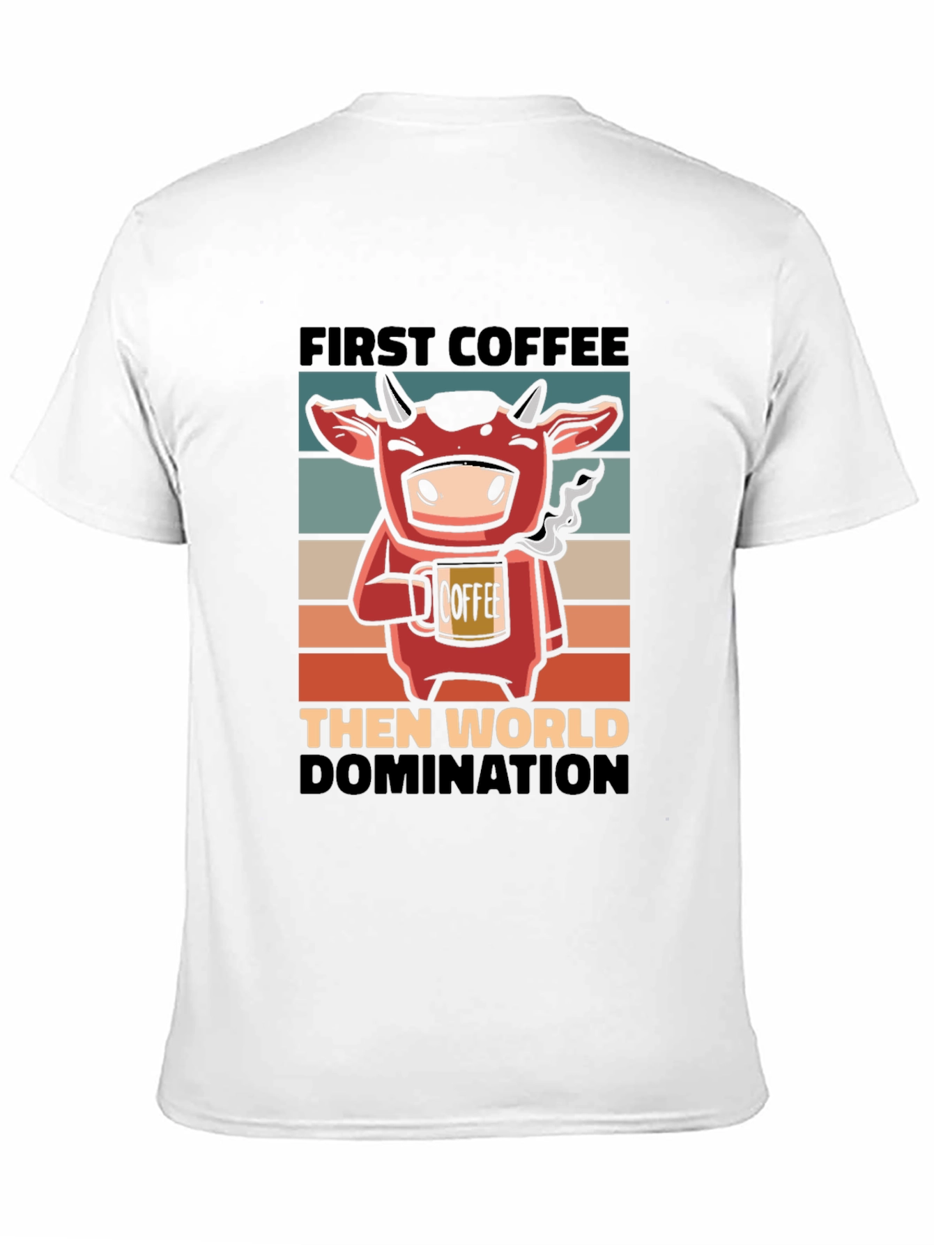 Funny Cow Coffee World Domination T-Shirt