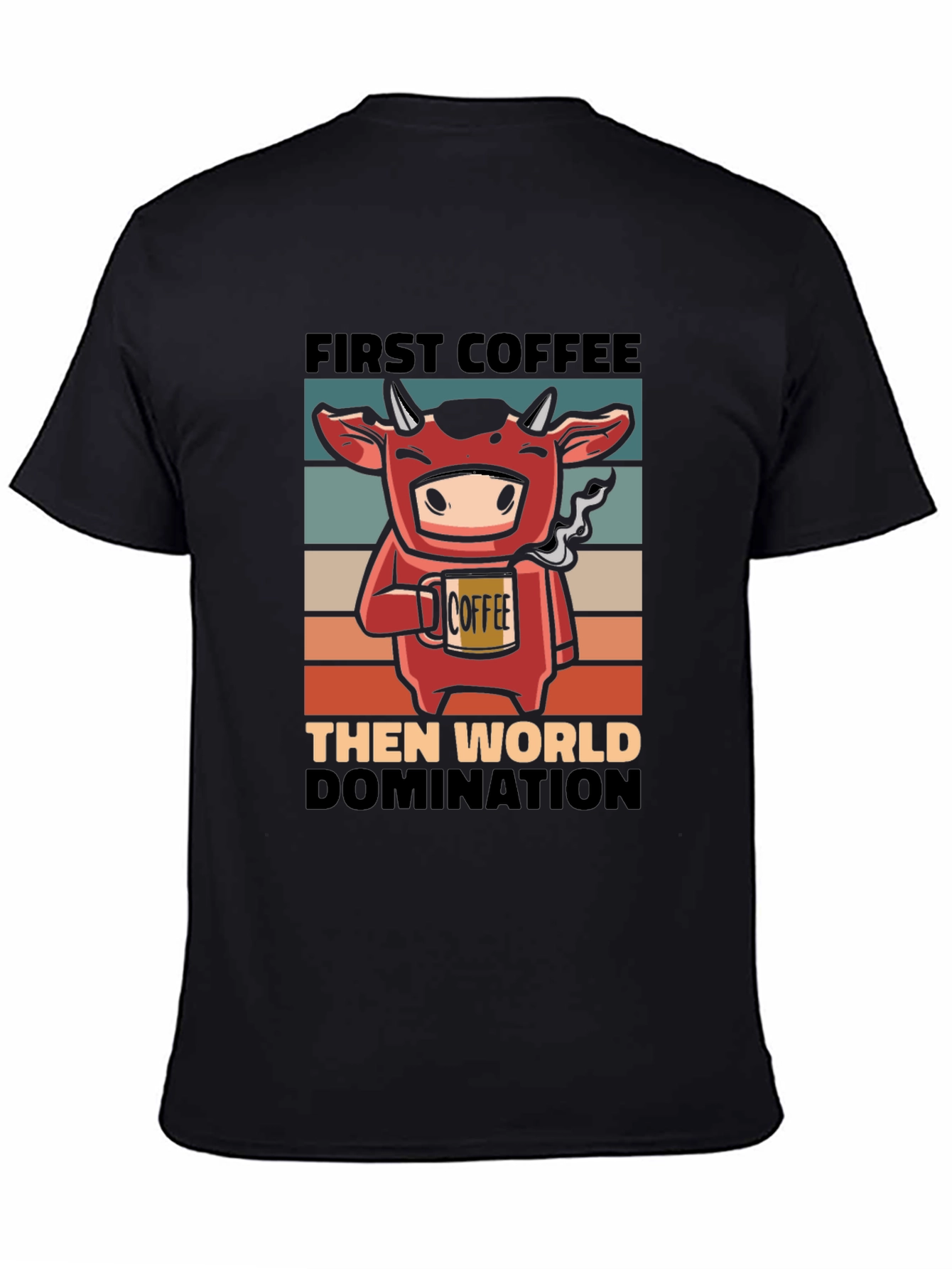 Funny Cow Coffee World Domination T-Shirt