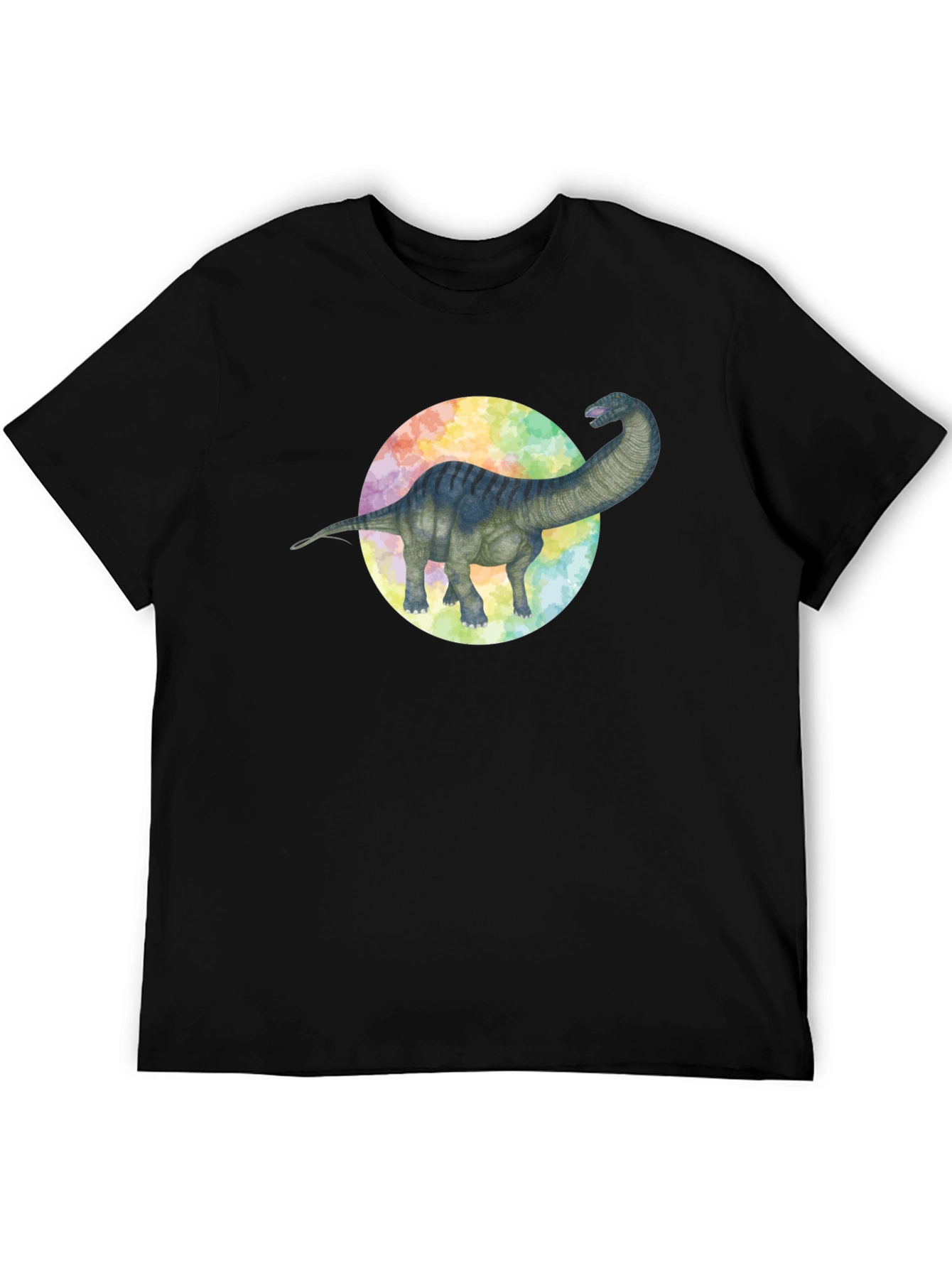 Dinosaur Graphic Tee - Brachiosaurus Black T-Shirt