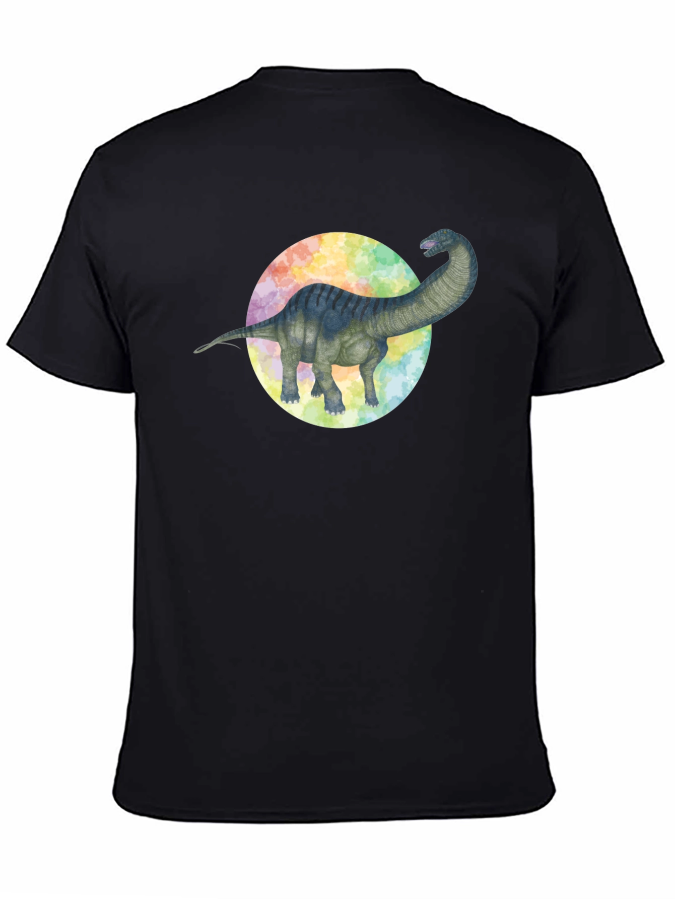 Dinosaur Graphic Tee - Brachiosaurus Black T-Shirt
