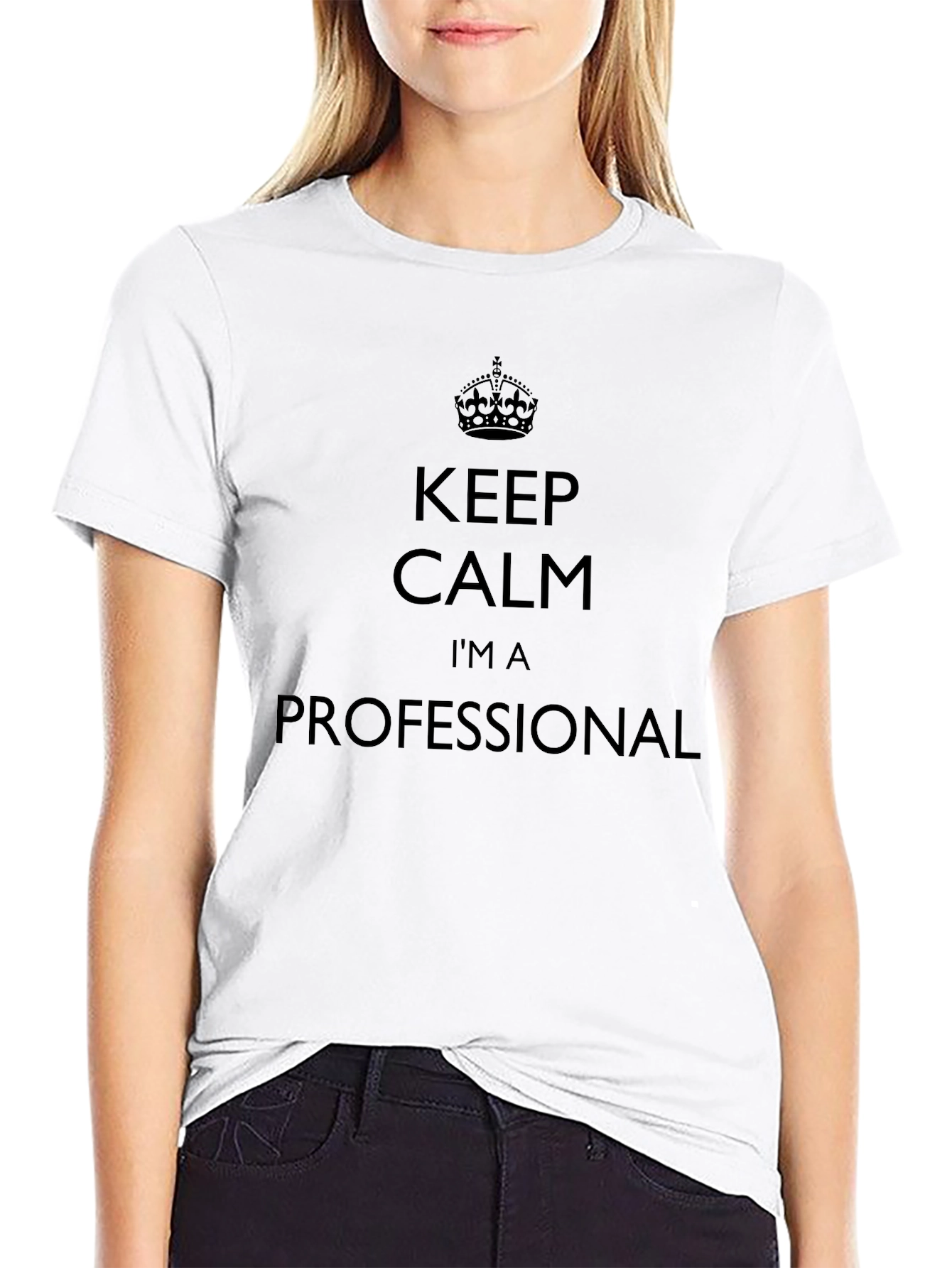 Keep Calm Im A Professional Black T-Shirt