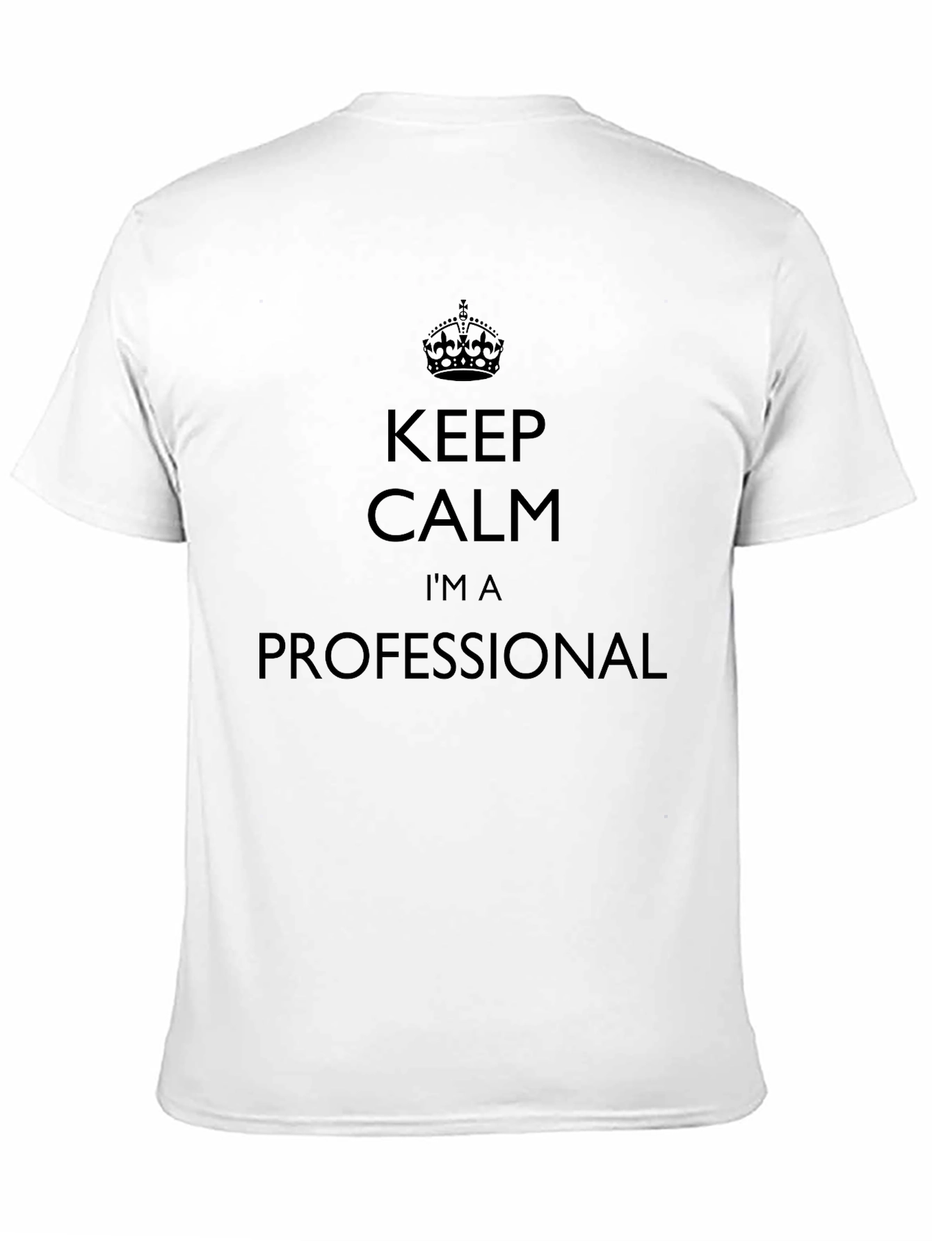 Keep Calm Im A Professional Black T-Shirt
