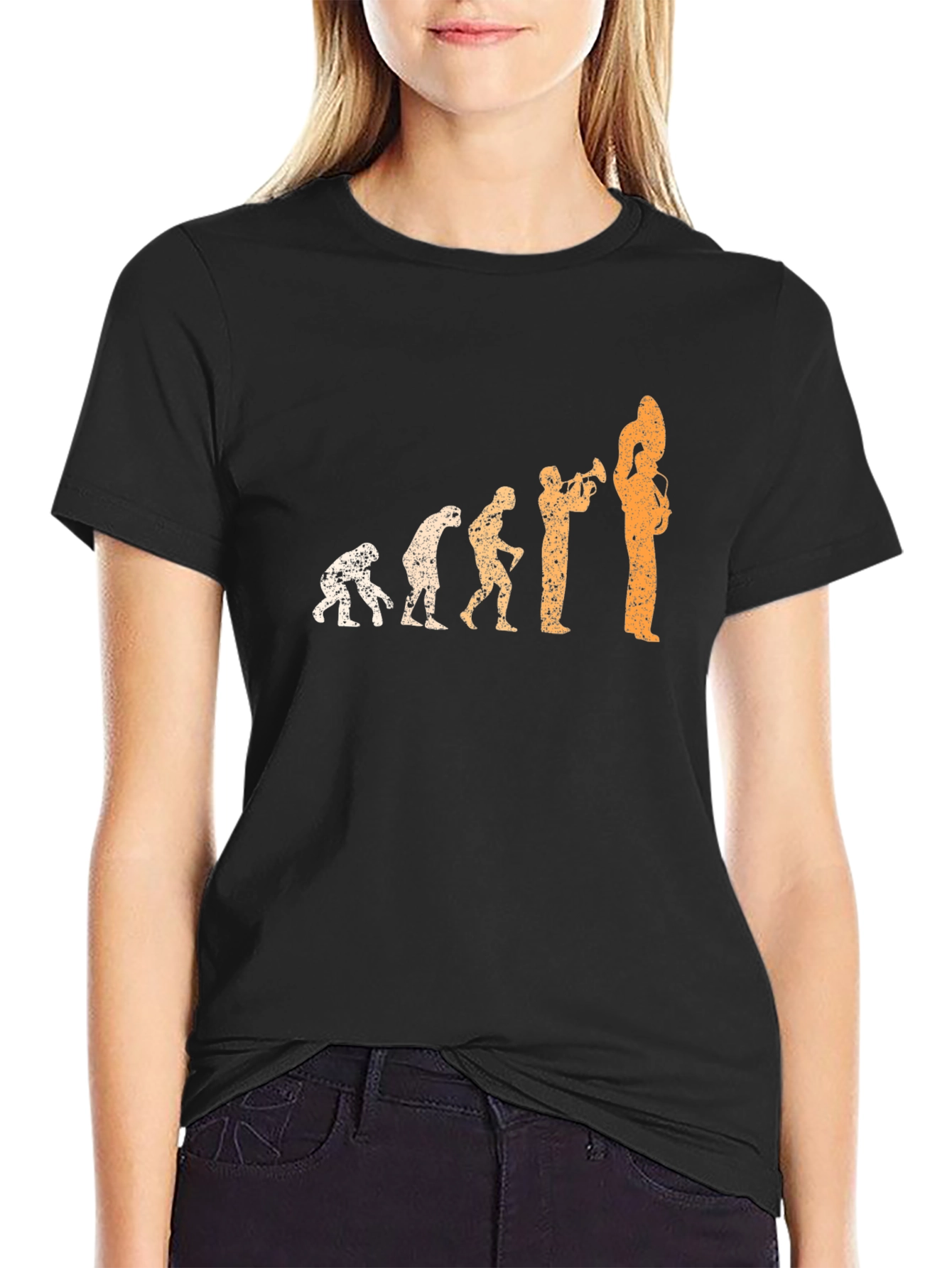 Evolution of Music Black T-Shirt