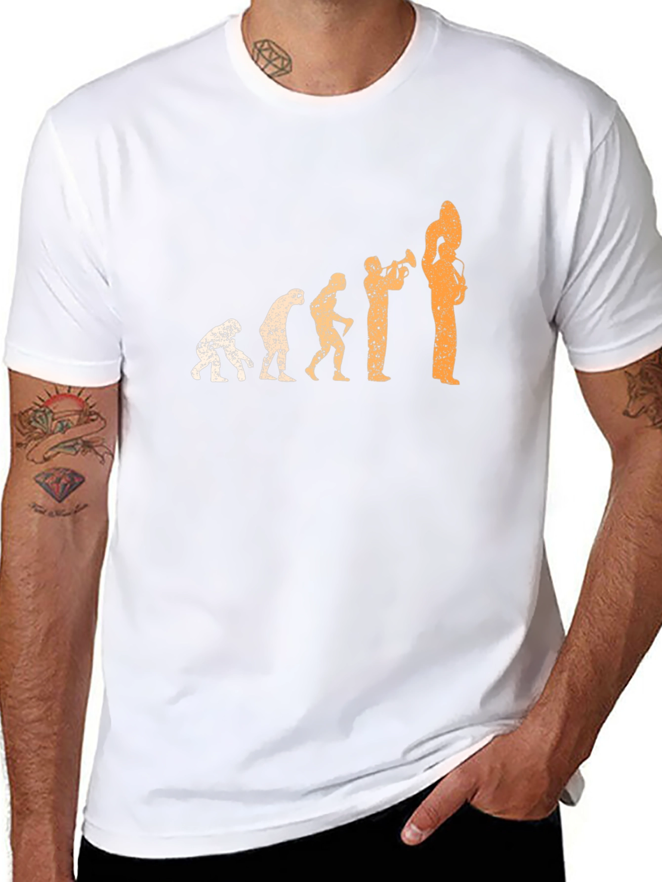 Evolution of Music Black T-Shirt