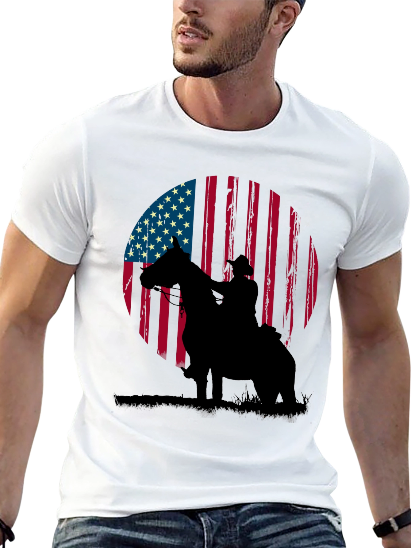 American Cowboy Graphic T-Shirt