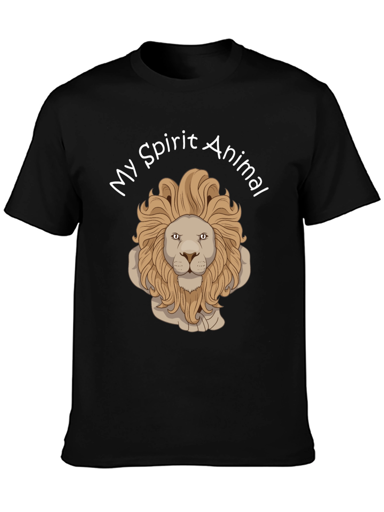 Lion Spirit Animal Graphic T-Shirt