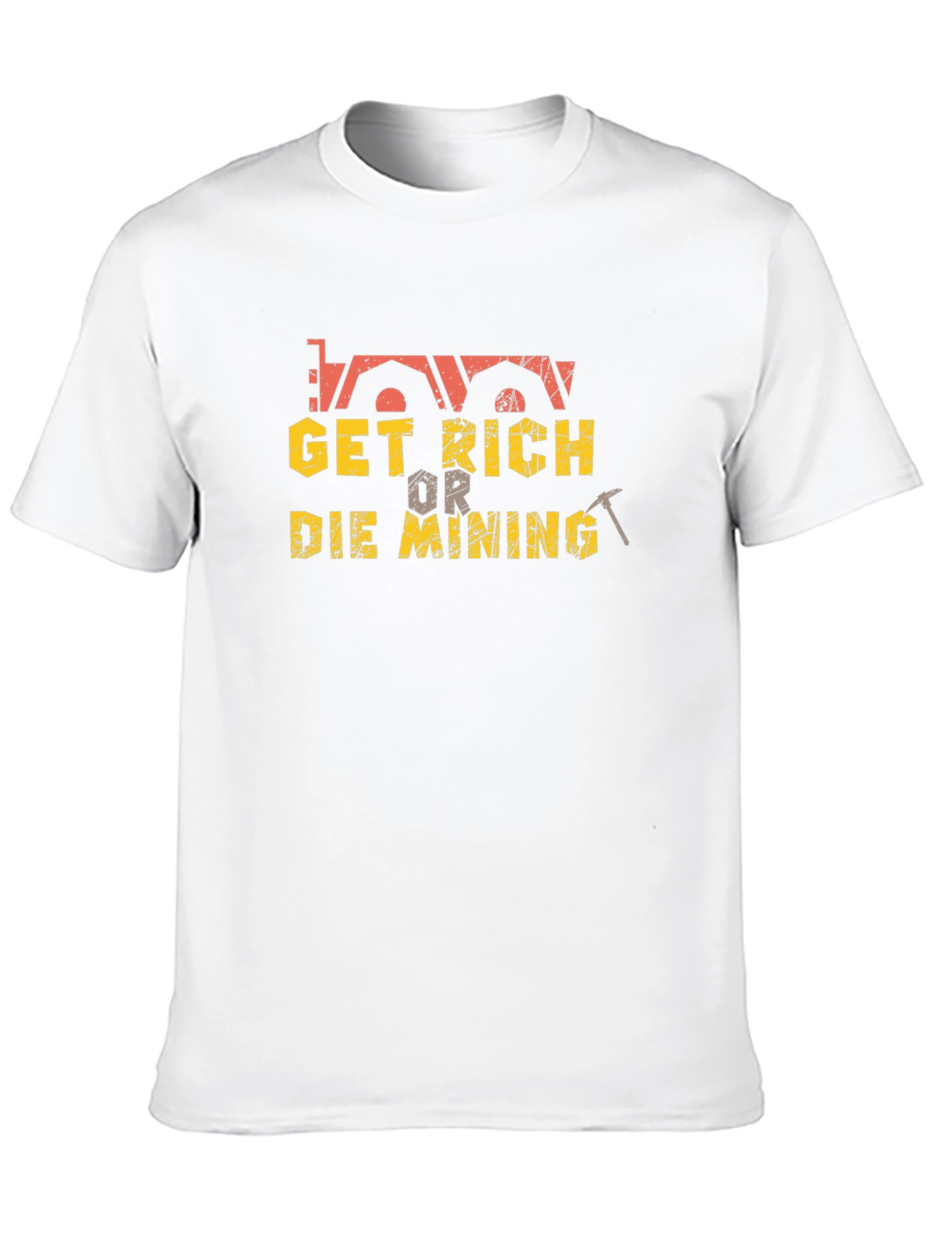 Get Rich or Die Mining T-Shirt - Black