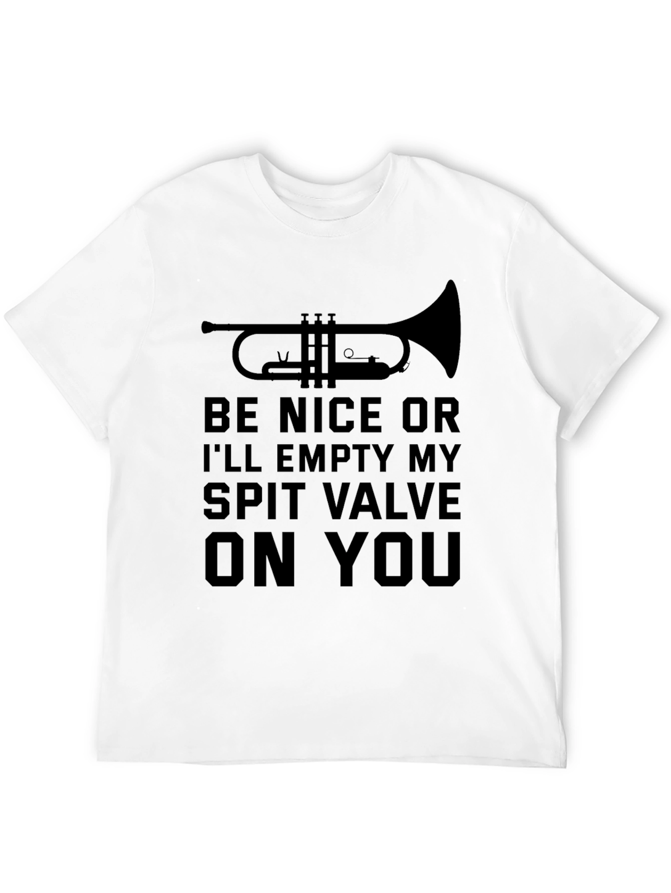 Trumpet Spit Valve T-Shirt Funny Band Geek Shirt