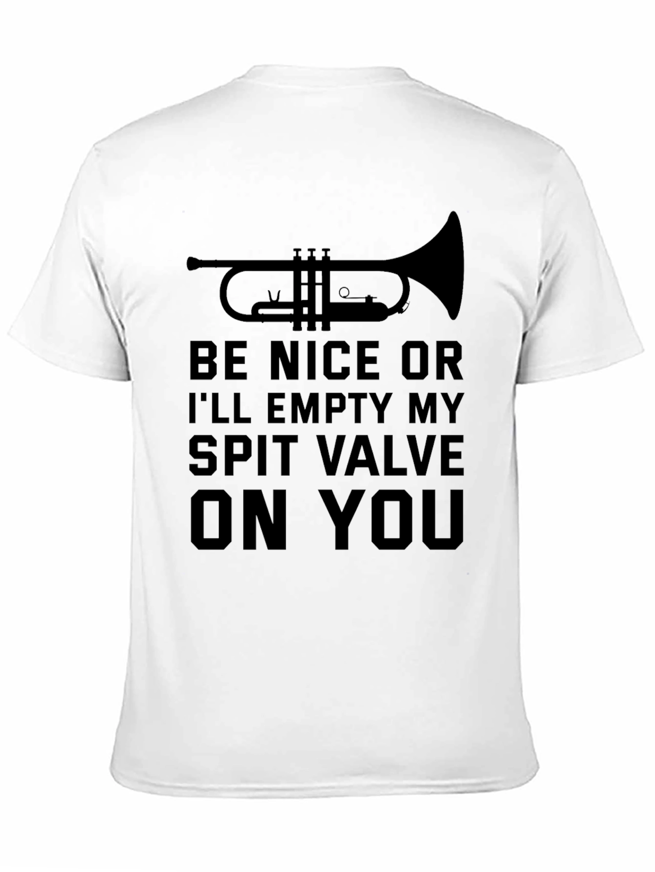Trumpet Spit Valve T-Shirt Funny Band Geek Shirt