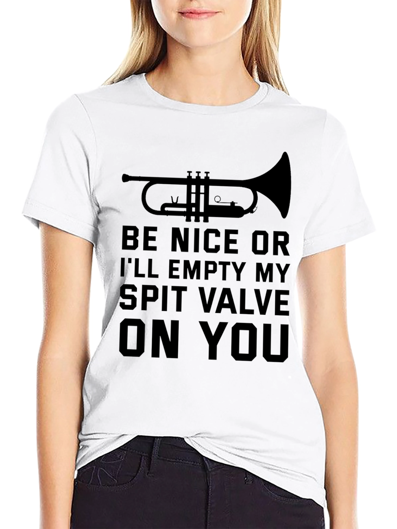 Trumpet Spit Valve T-Shirt Funny Band Geek Shirt