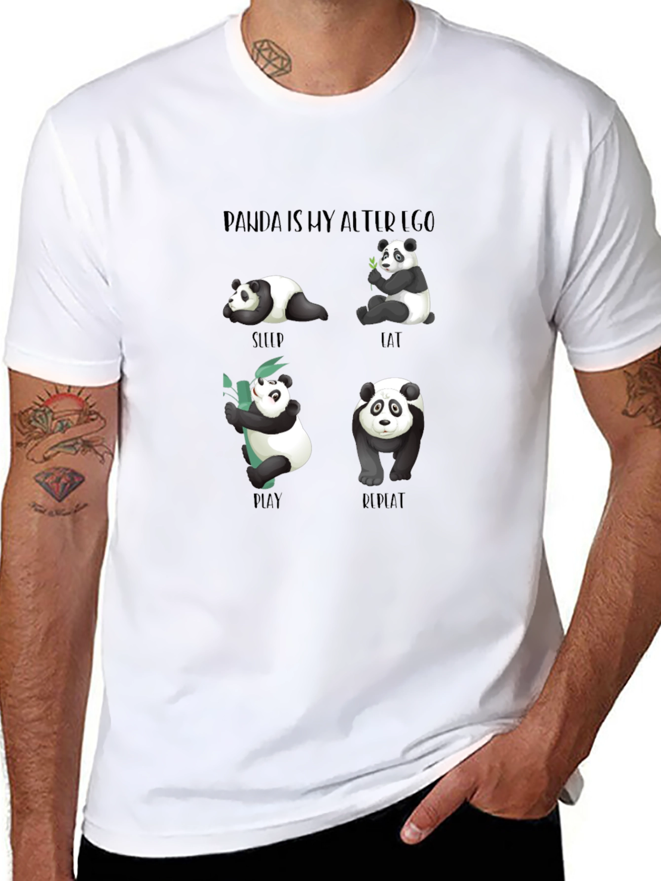 Panda Alter Ego Graphic Tee