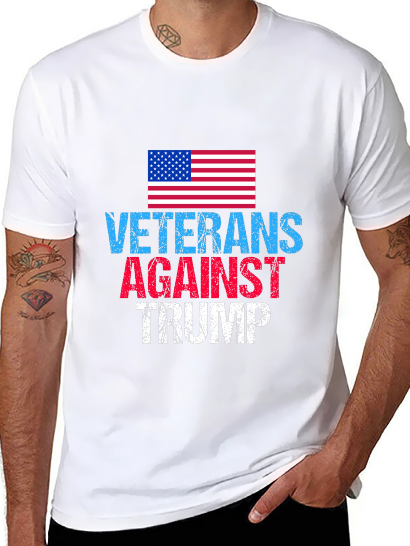 Veterans Against Trump Graphic T-Shirt