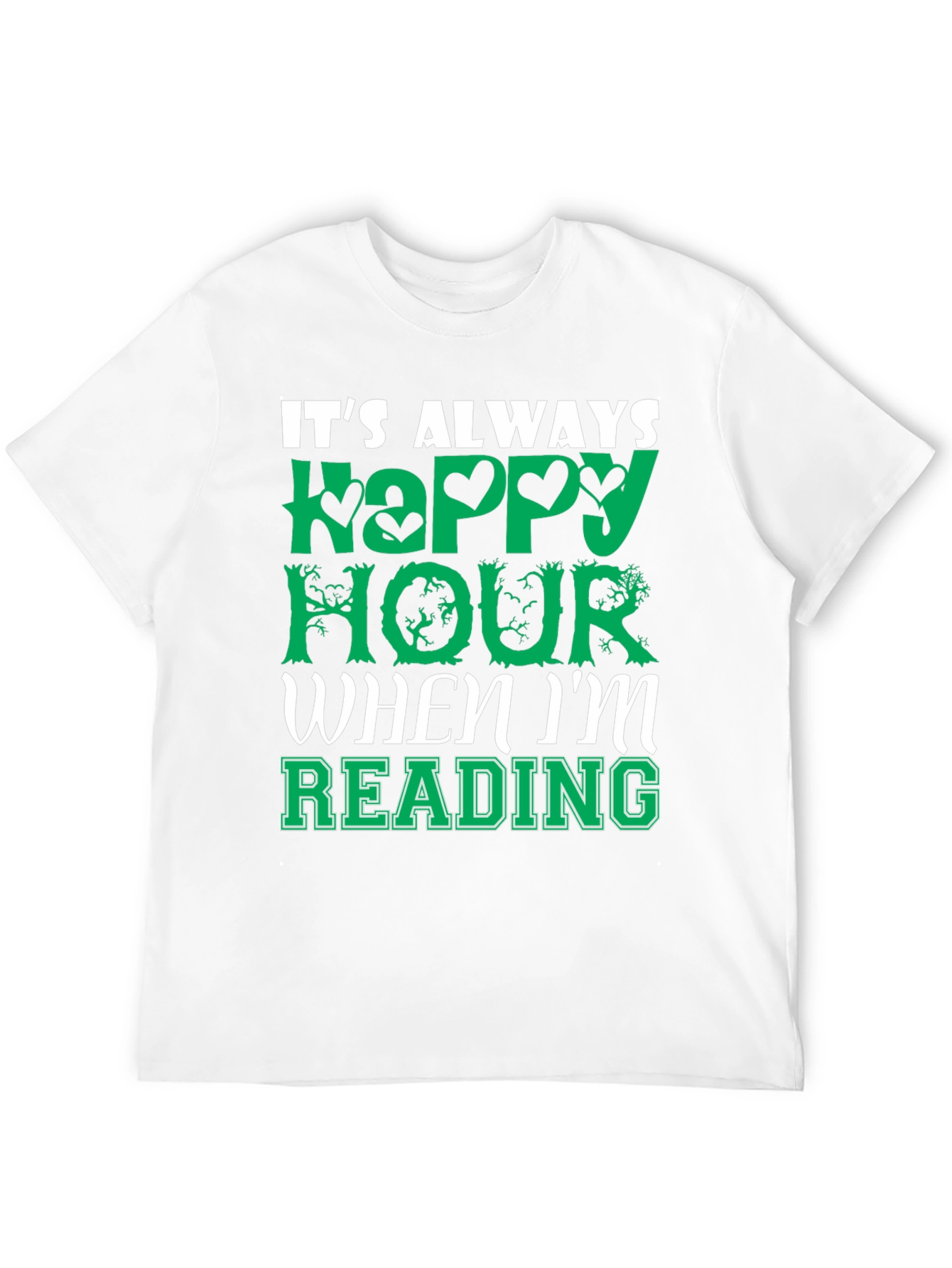 Happy Hour Reading T-Shirt - Book Lover Tee