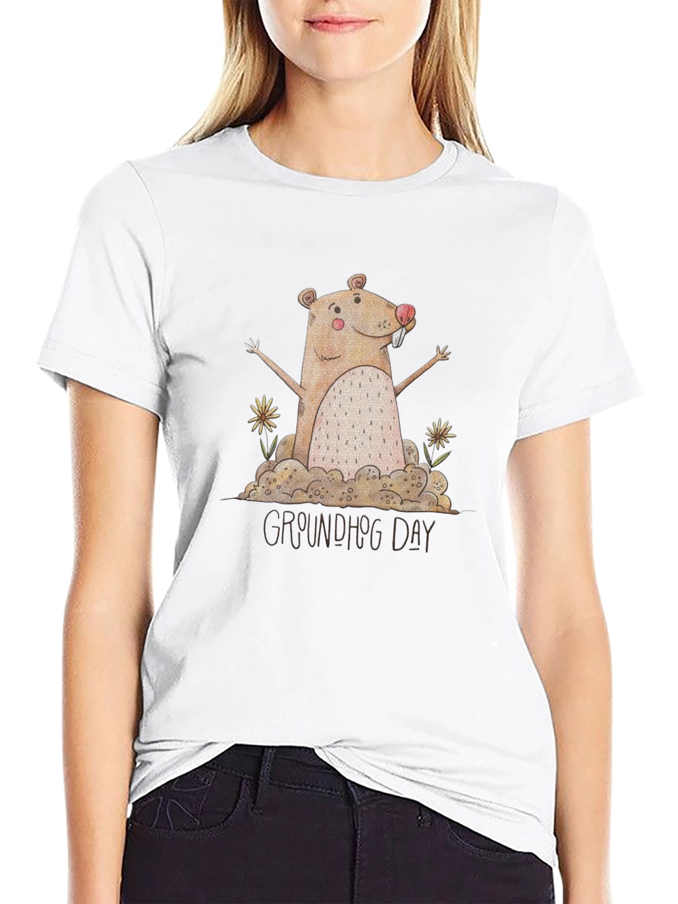 Groundhog Day Graphic Tee - Celebrate in Style!