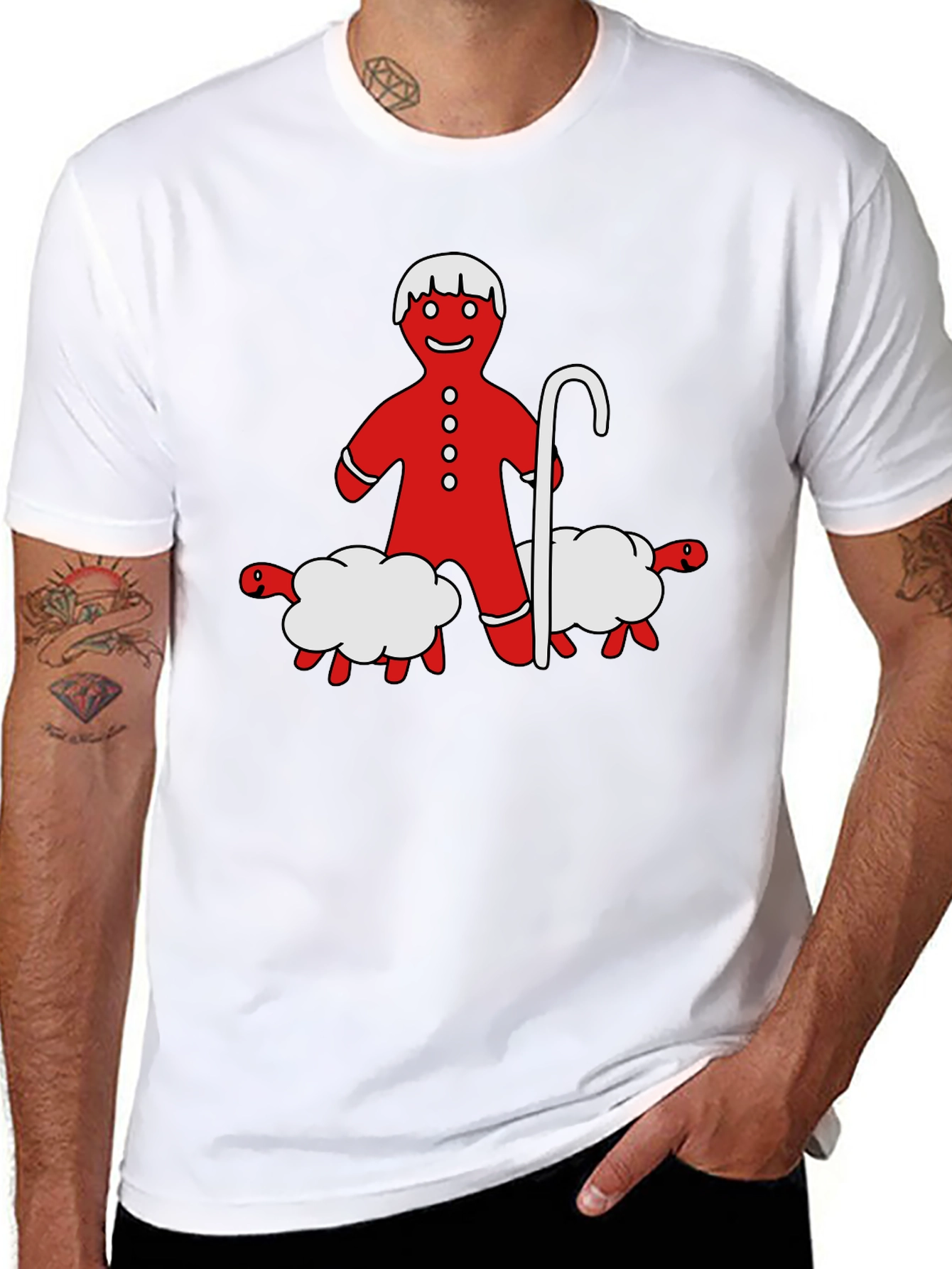Gingerbread Shepherd T-Shirt - Holiday Funny Tee