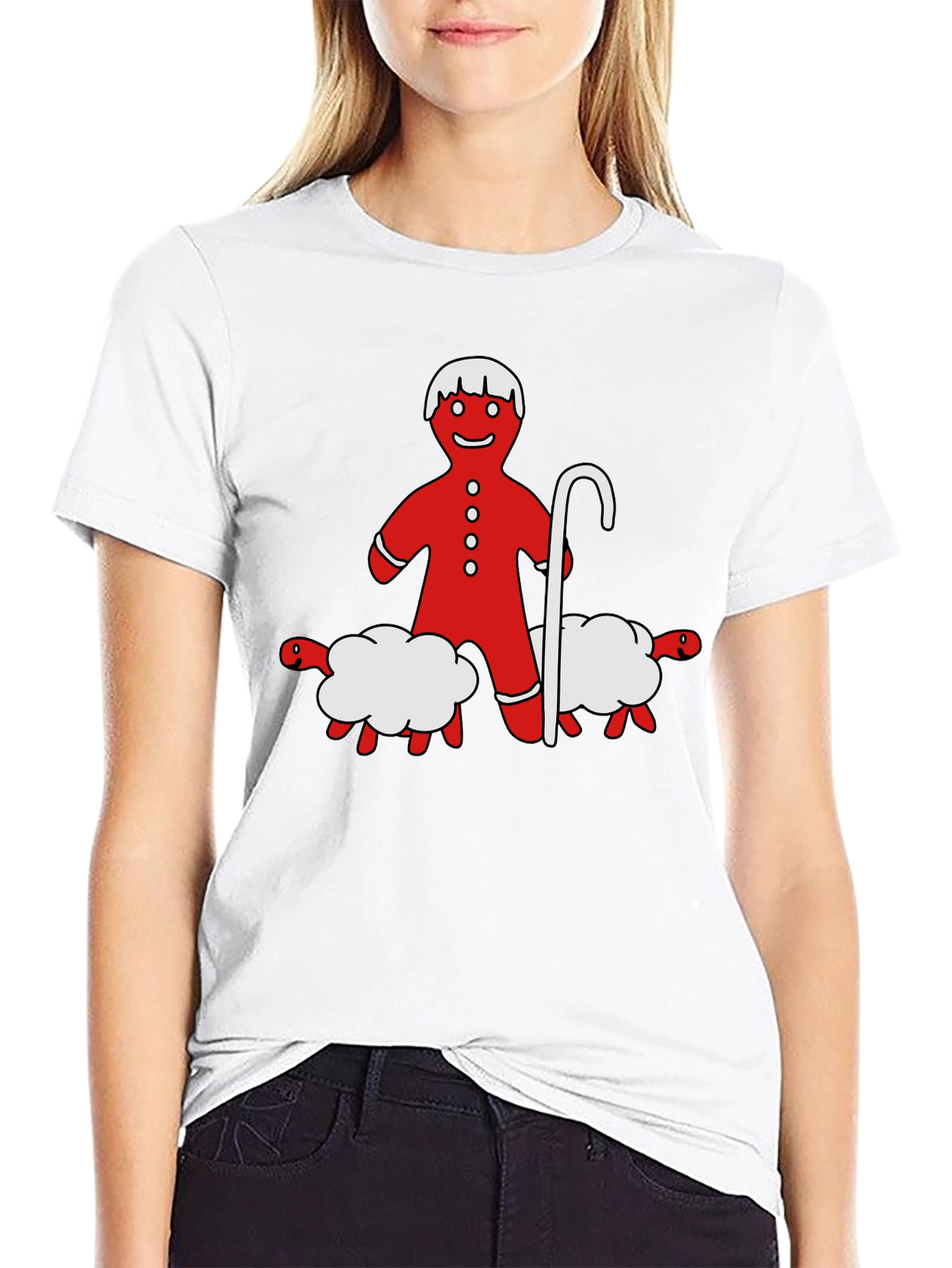 Gingerbread Shepherd T-Shirt - Holiday Funny Tee