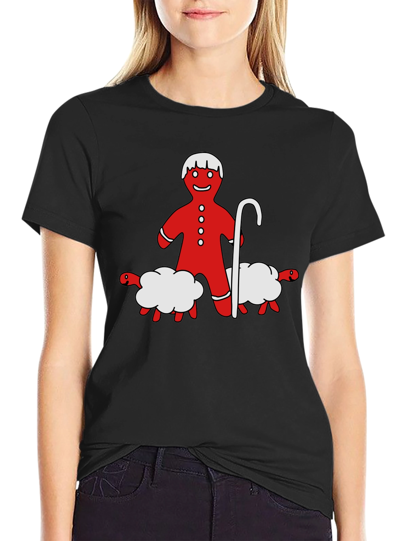 Gingerbread Shepherd T-Shirt - Holiday Funny Tee
