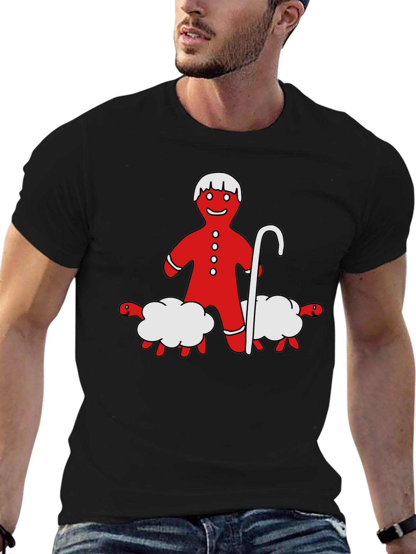 Gingerbread Shepherd T-Shirt - Holiday Funny Tee