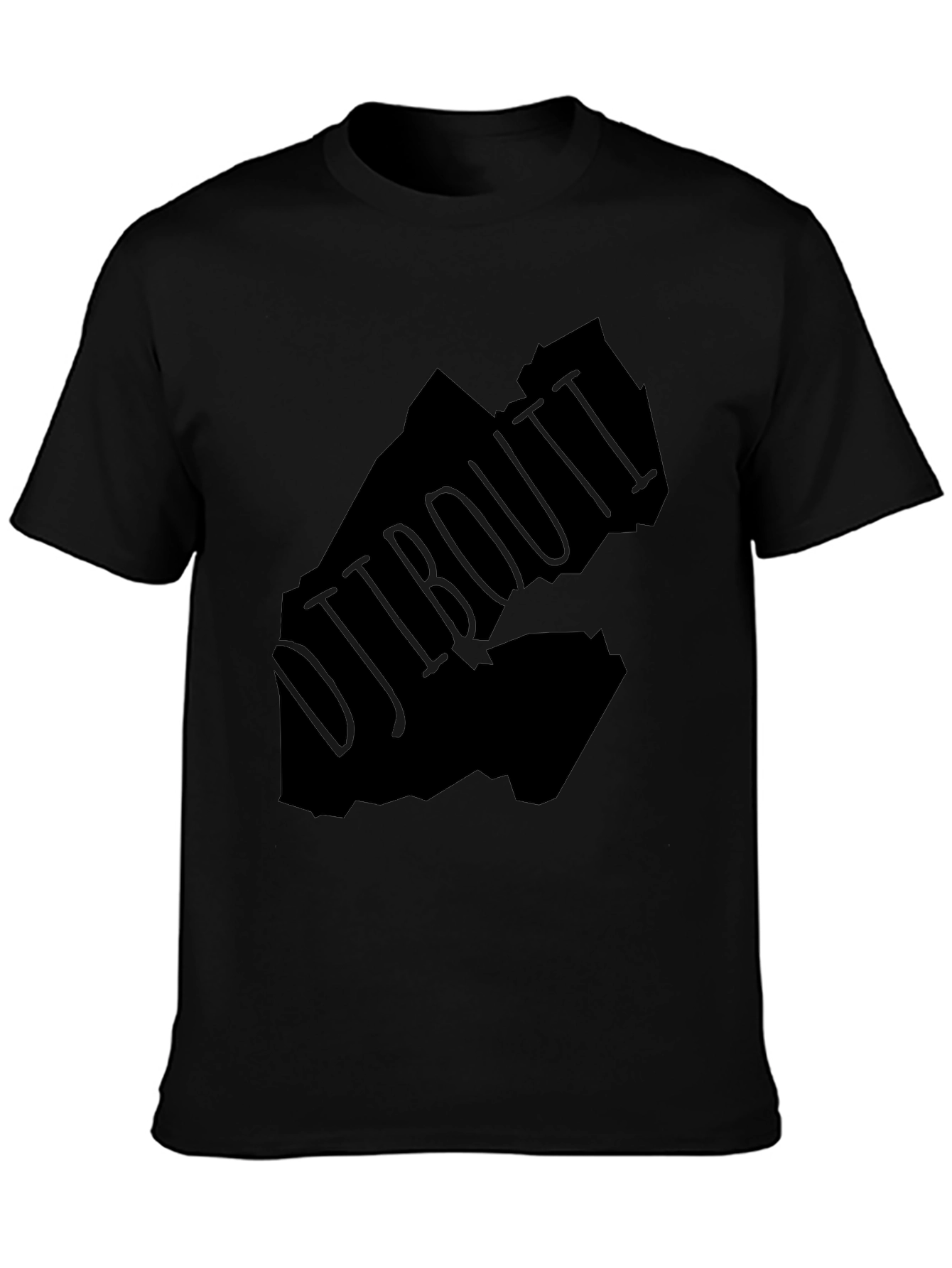 Djibouti Map T-Shirt - Black Graphic Tee