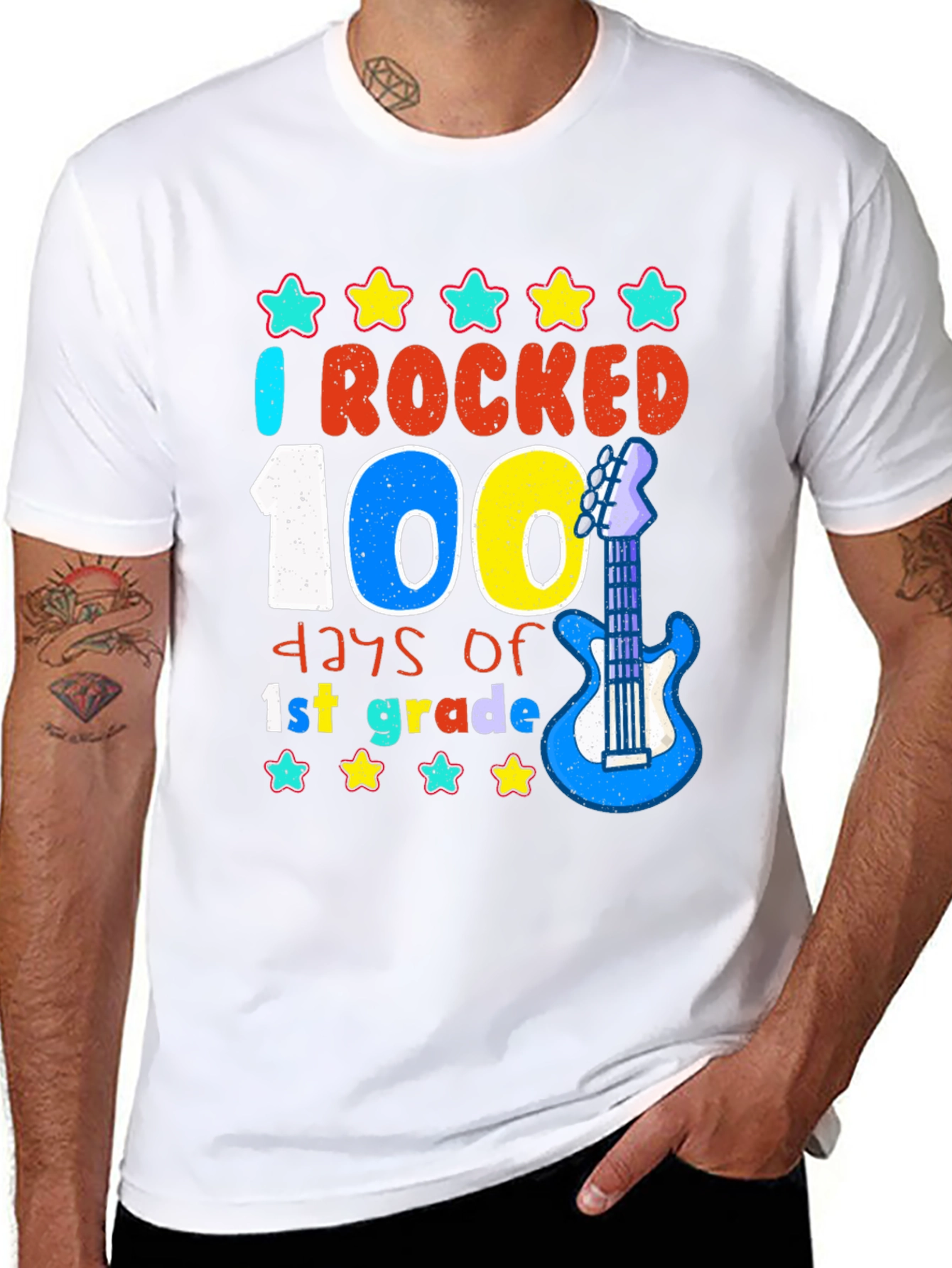 Rocked 100 Days of 1st Grade T-Shirt
