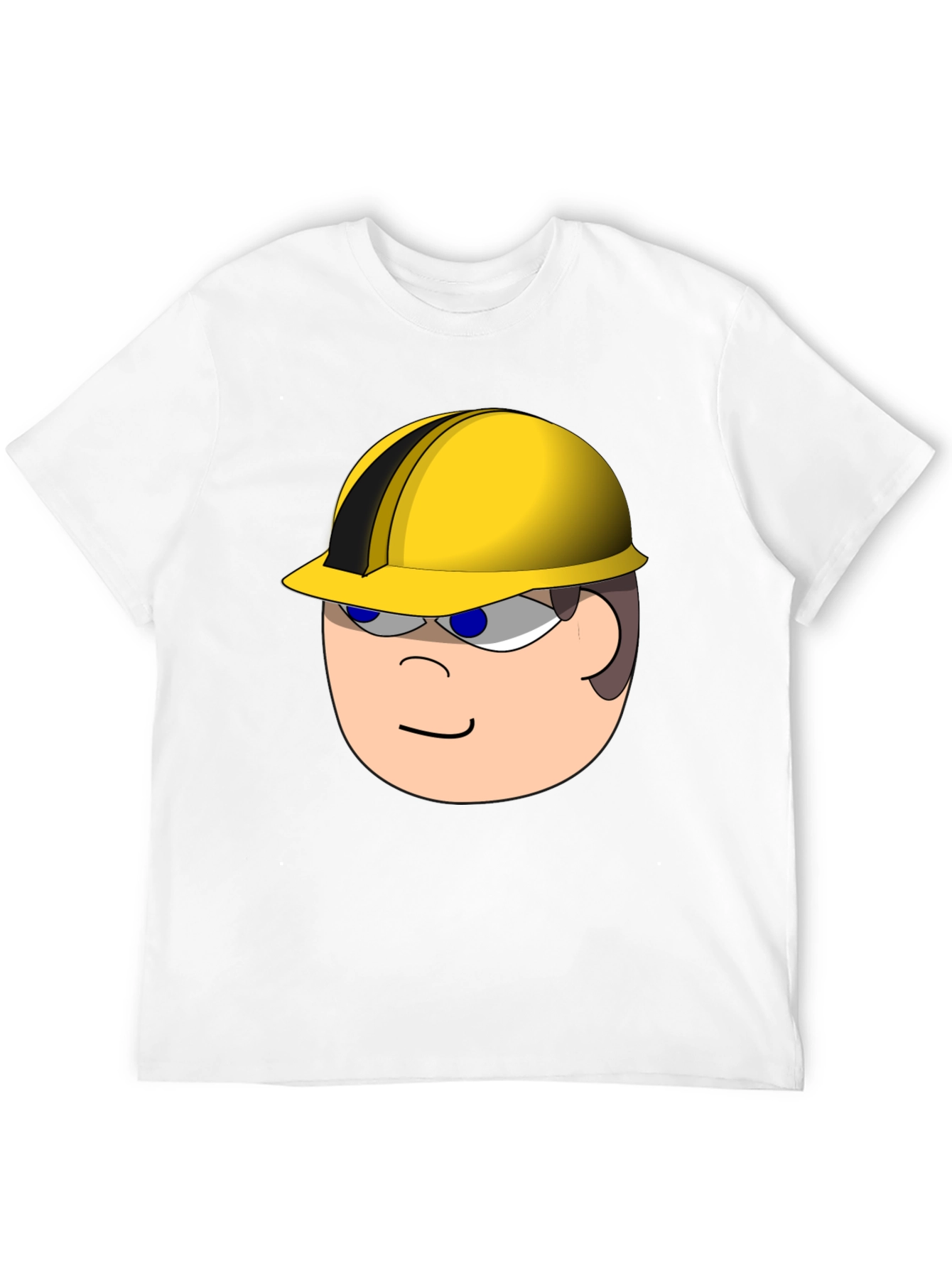 Cartoon Builder T-Shirt - Black Cotton Tee