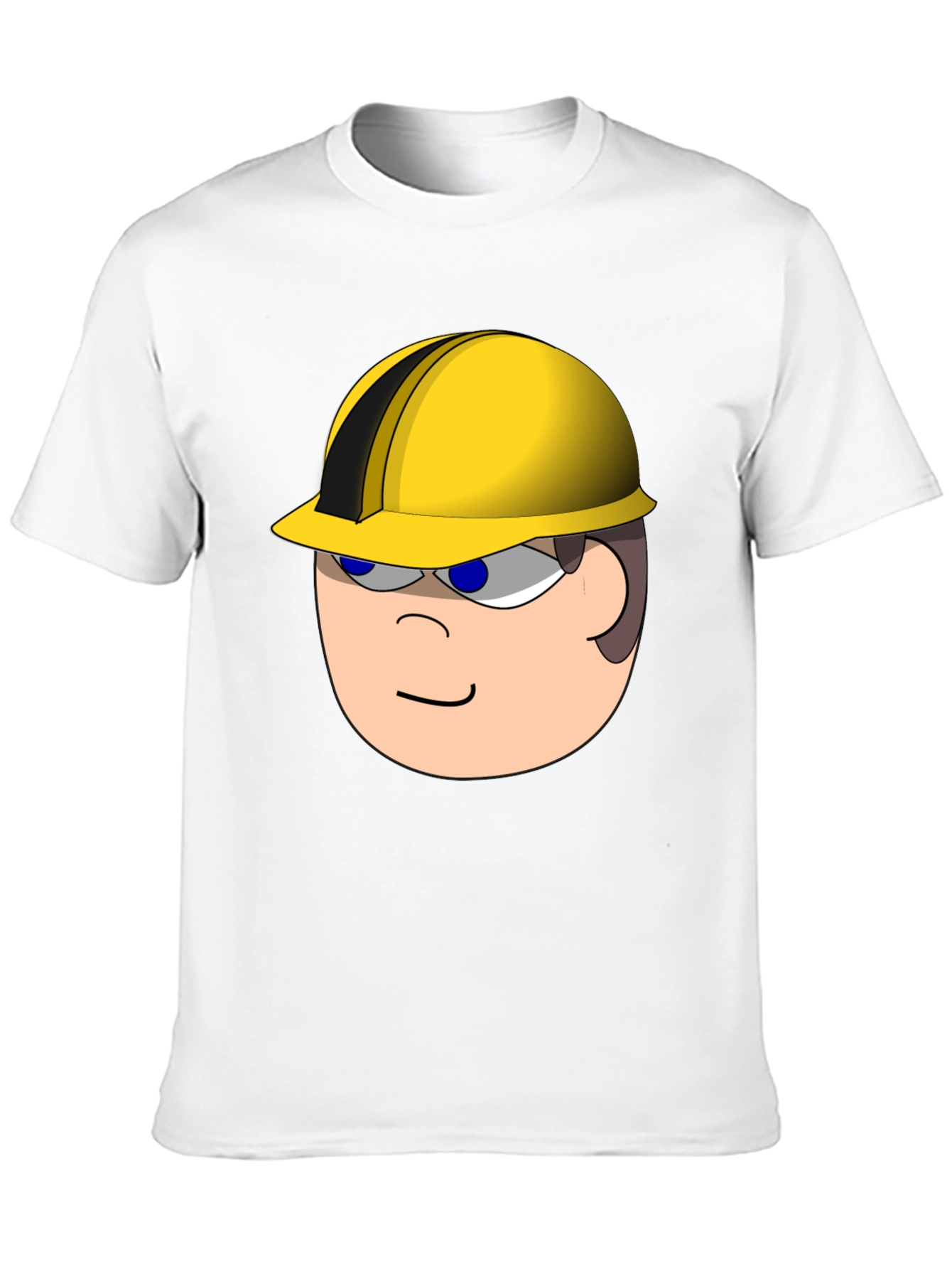 Cartoon Builder T-Shirt - Black Cotton Tee