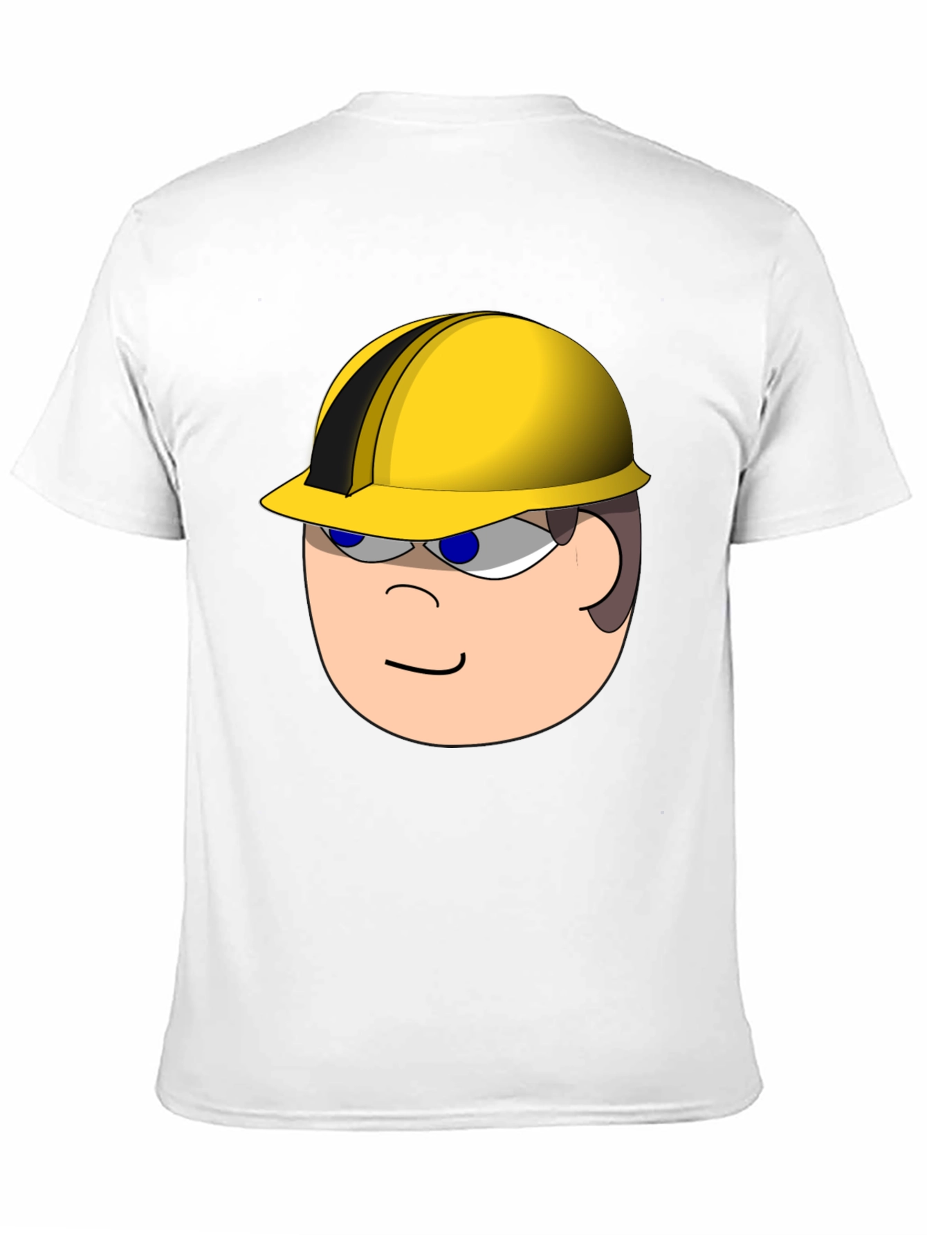 Cartoon Builder T-Shirt - Black Cotton Tee