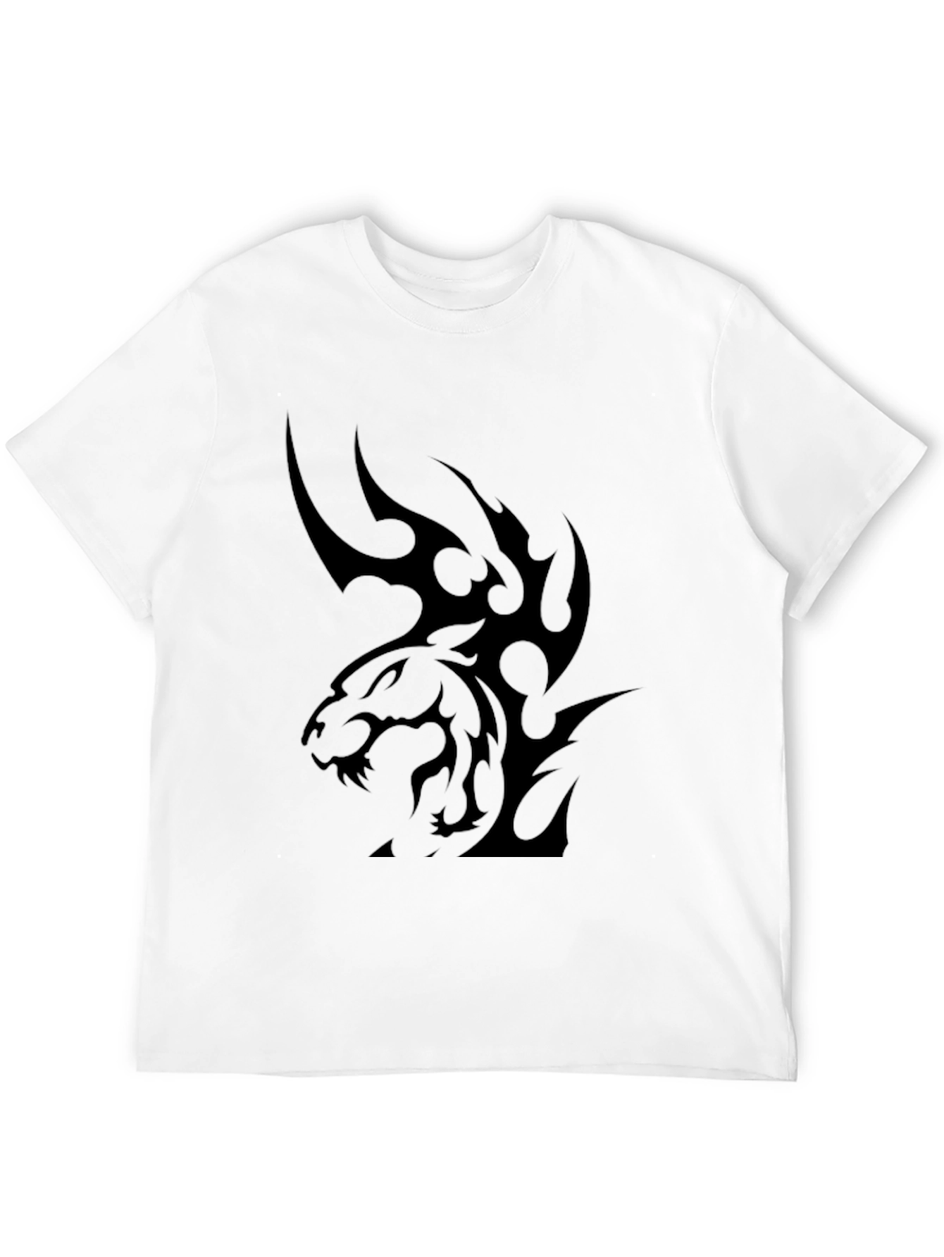 Black Tiger Graphic Tee - Mens Casual Style
