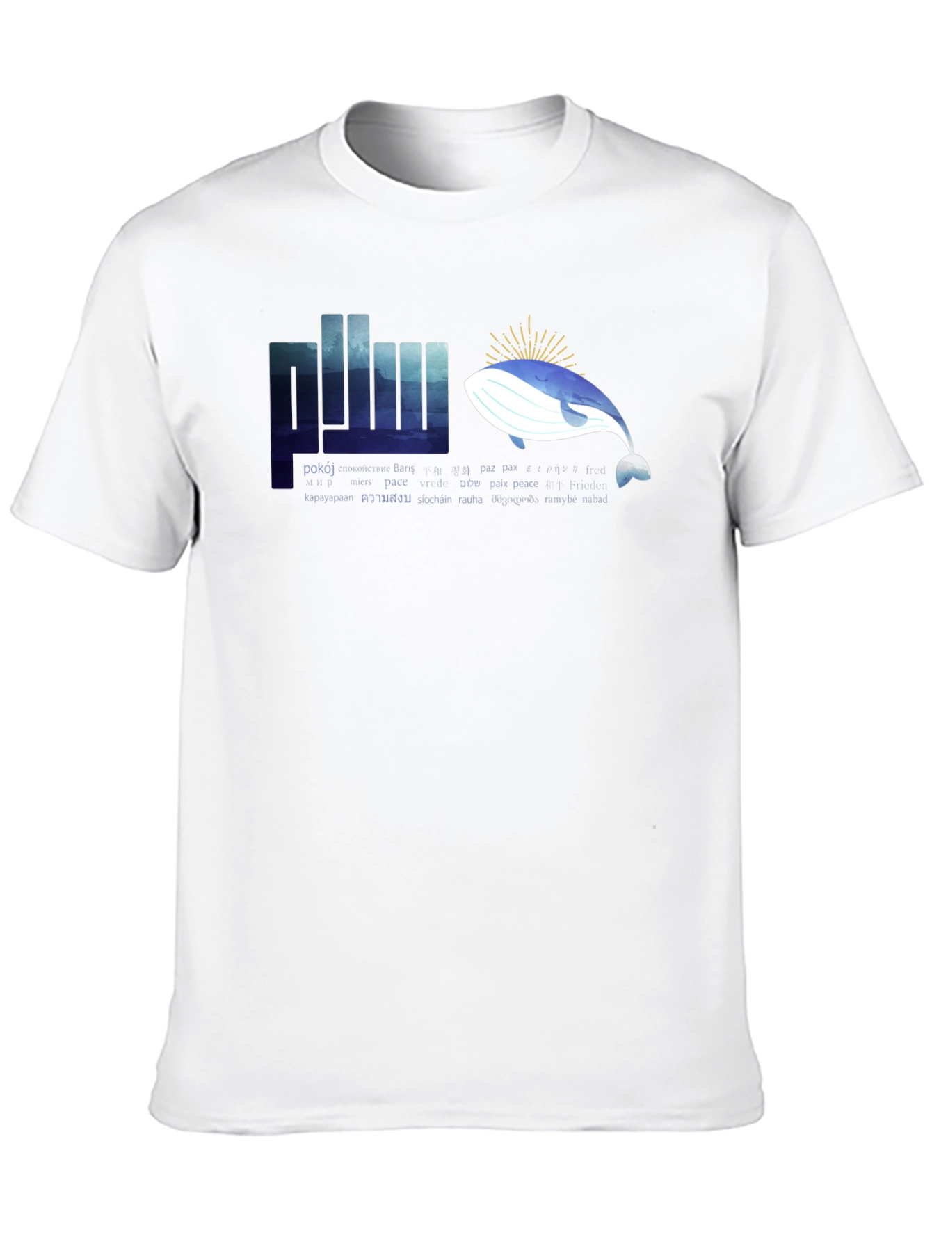 Peace Whale Graphic T-Shirt