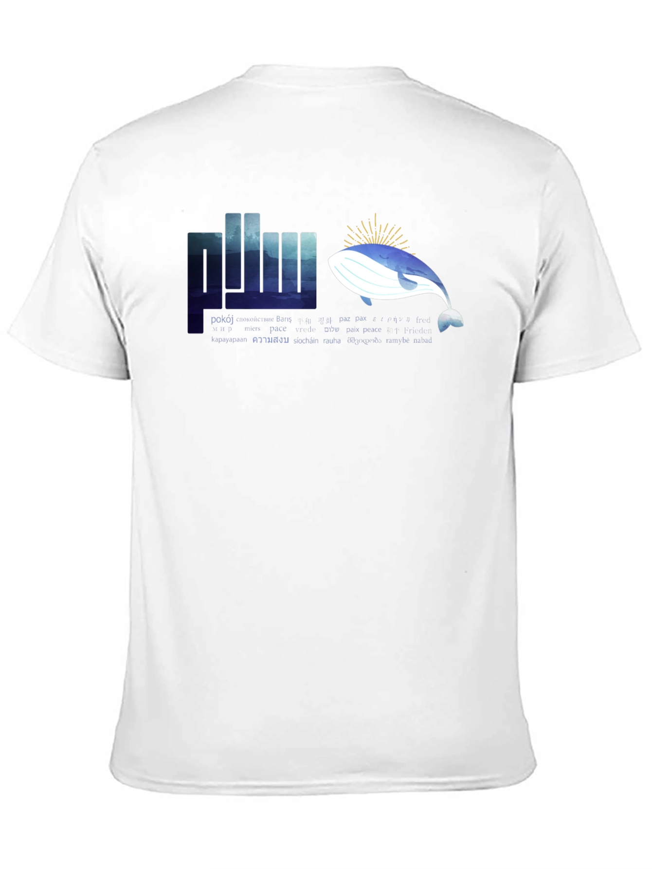 Peace Whale Graphic T-Shirt