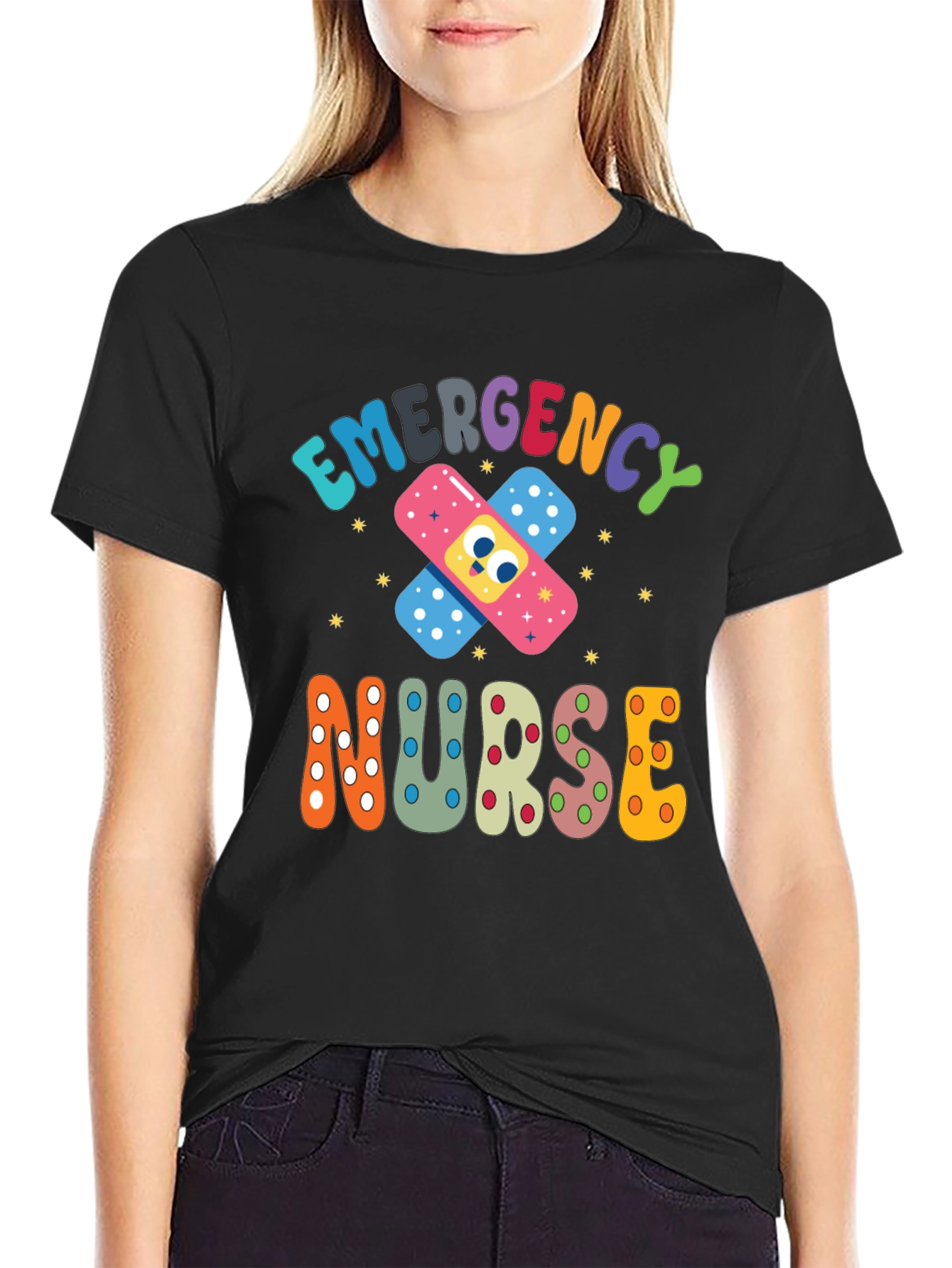 Emergency Nurse T-Shirt - Funny Bandage Design