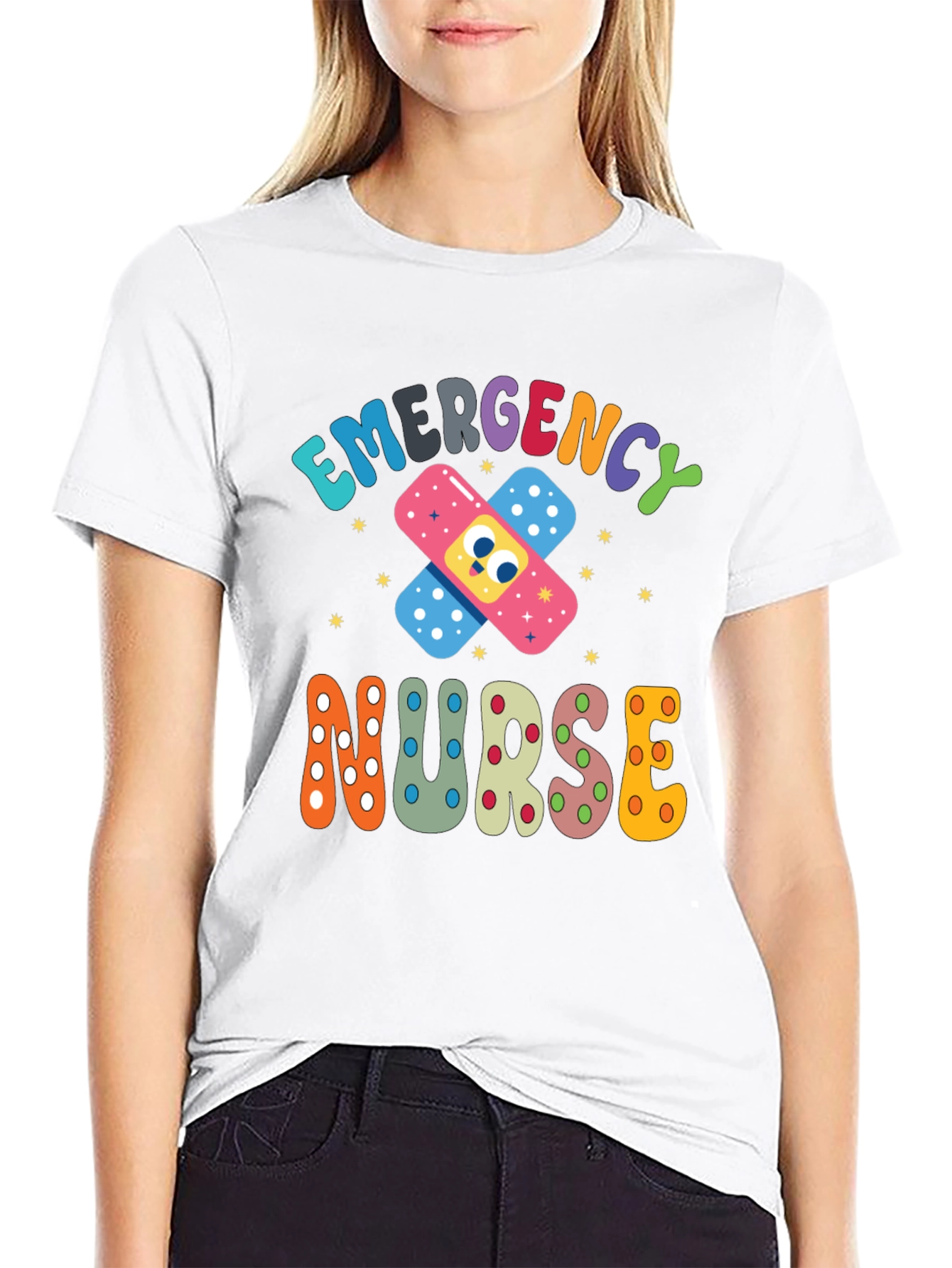 Emergency Nurse T-Shirt - Funny Bandage Design