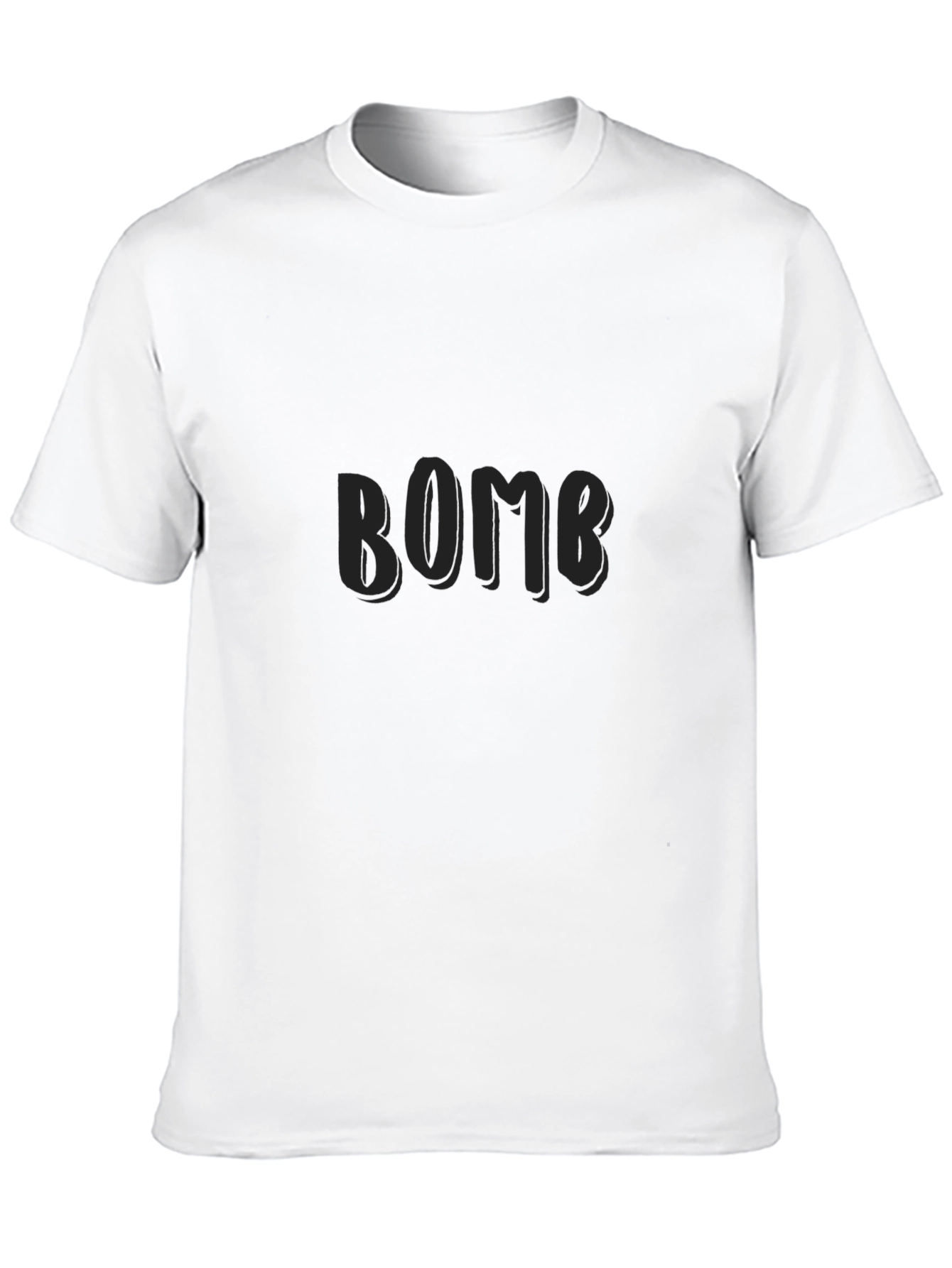 Black BOMB Graphic T-Shirt for Casual Wear