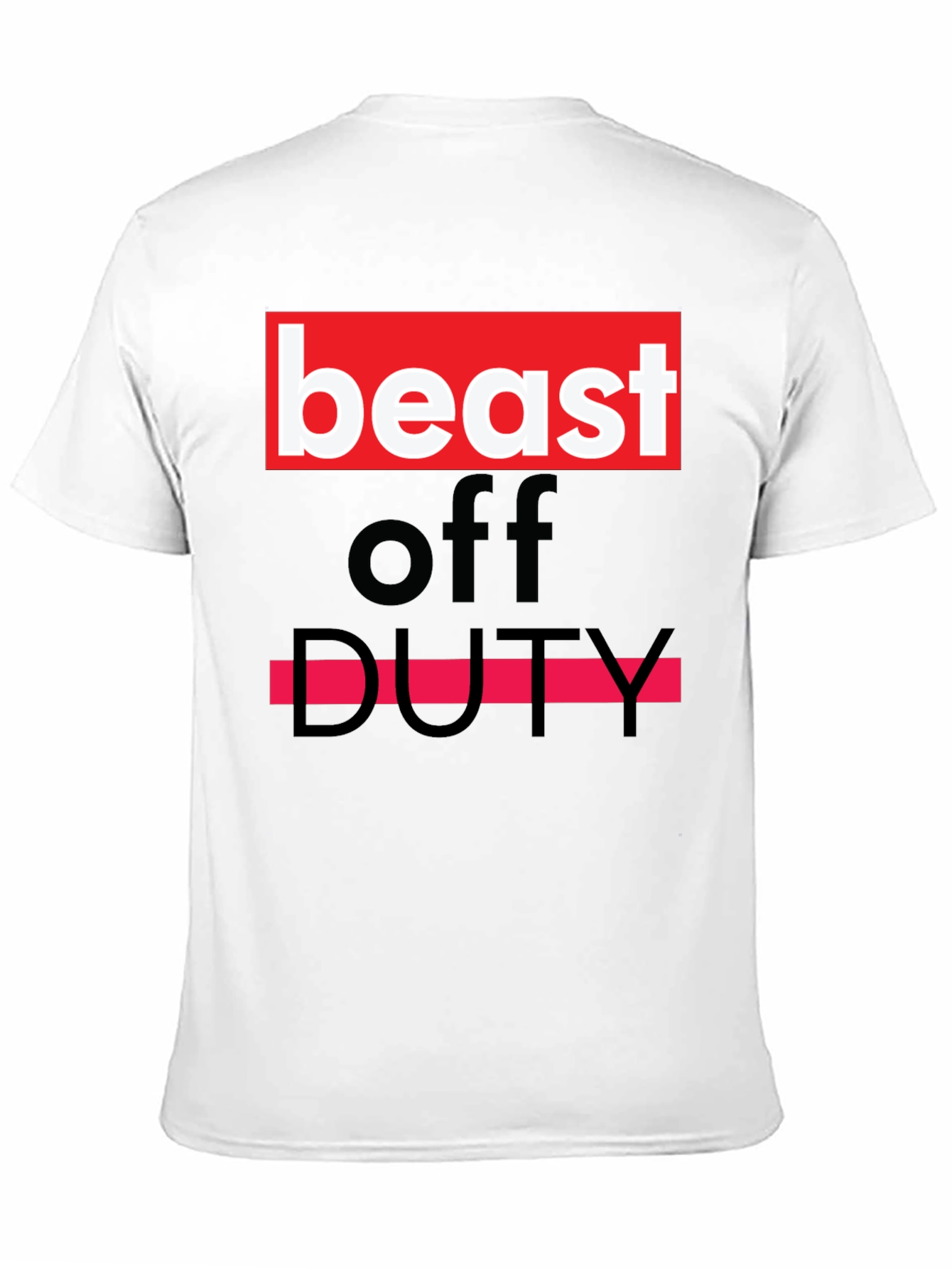 Beast Off Duty Graphic Tee - Bold Statement T-Shirt