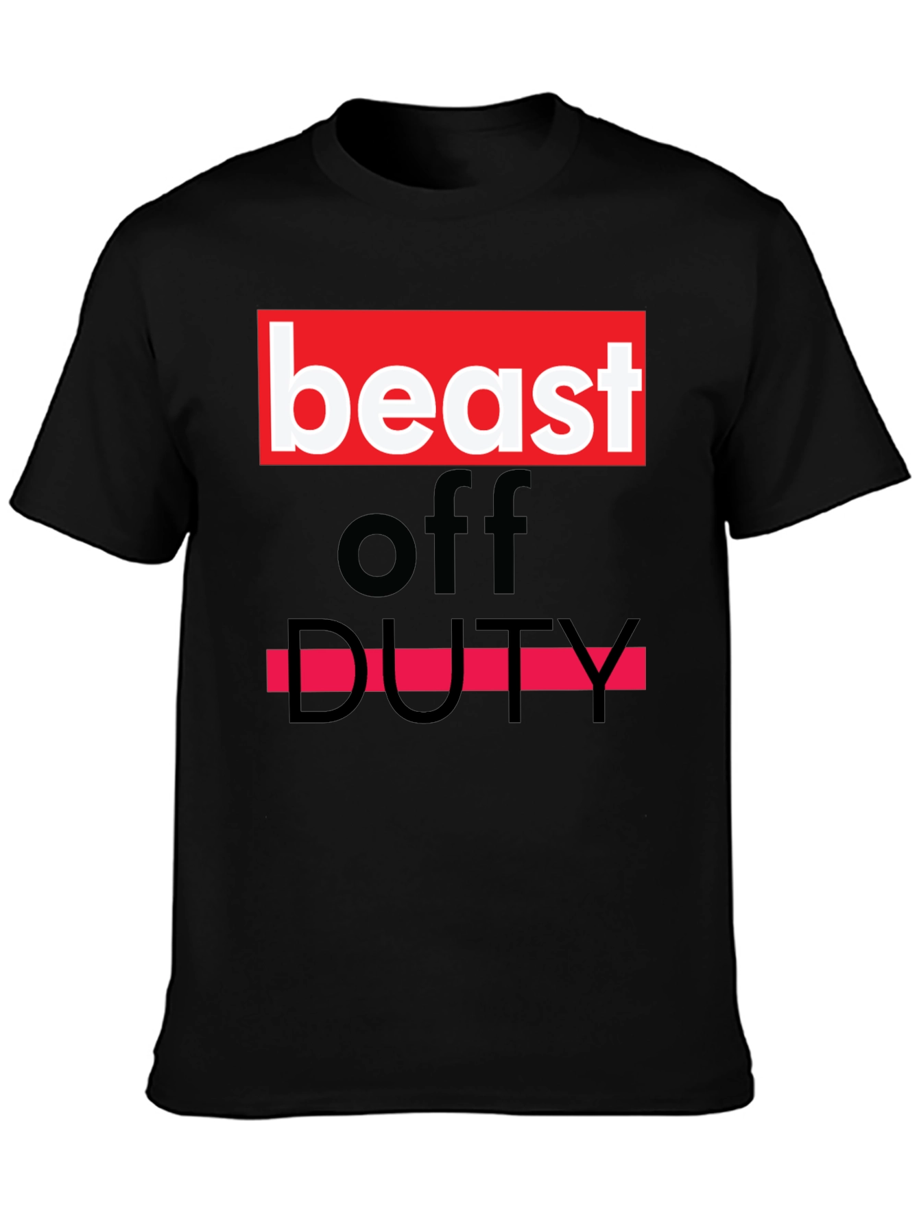 Beast Off Duty Graphic Tee - Bold Statement T-Shirt