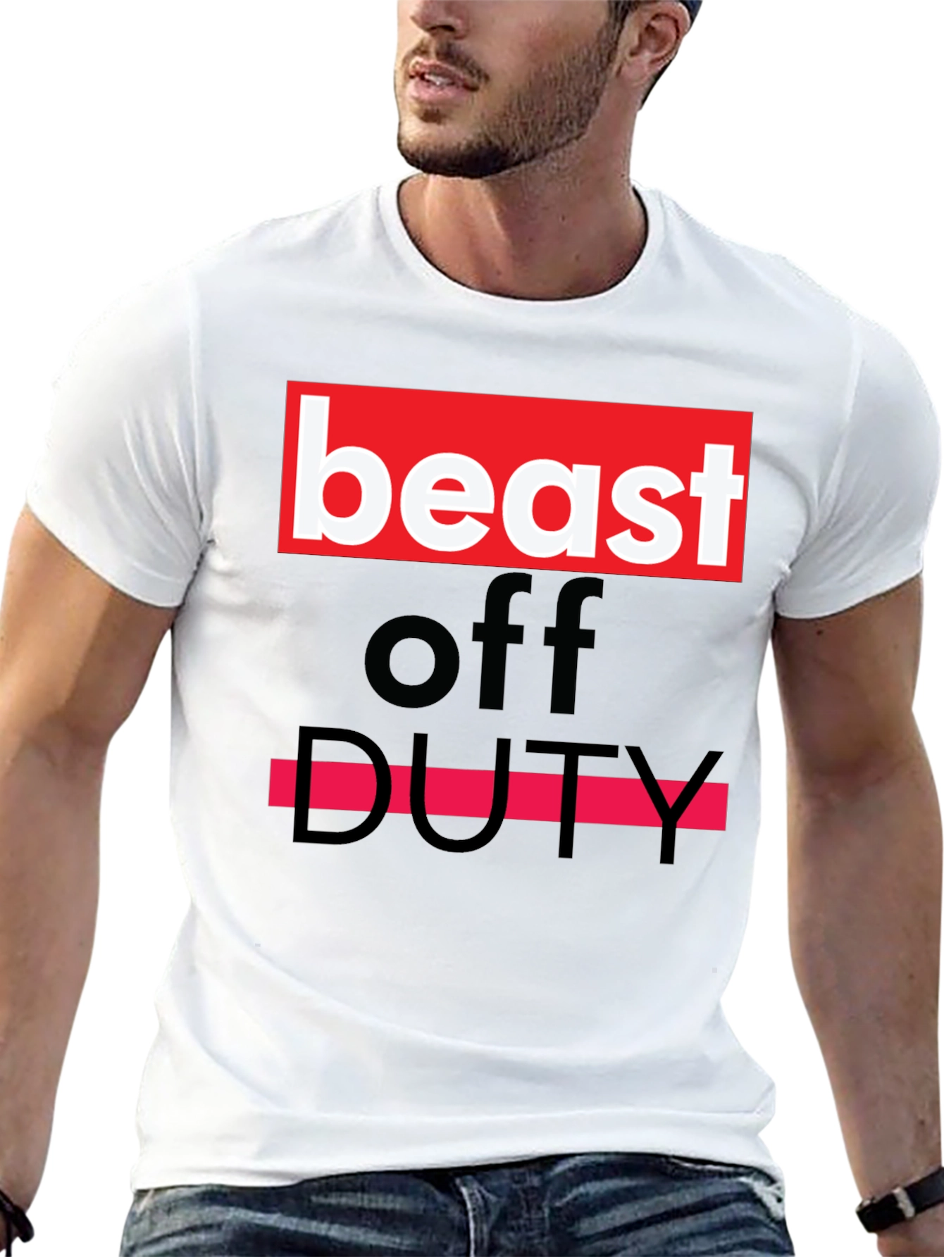 Beast Off Duty Graphic Tee - Bold Statement T-Shirt