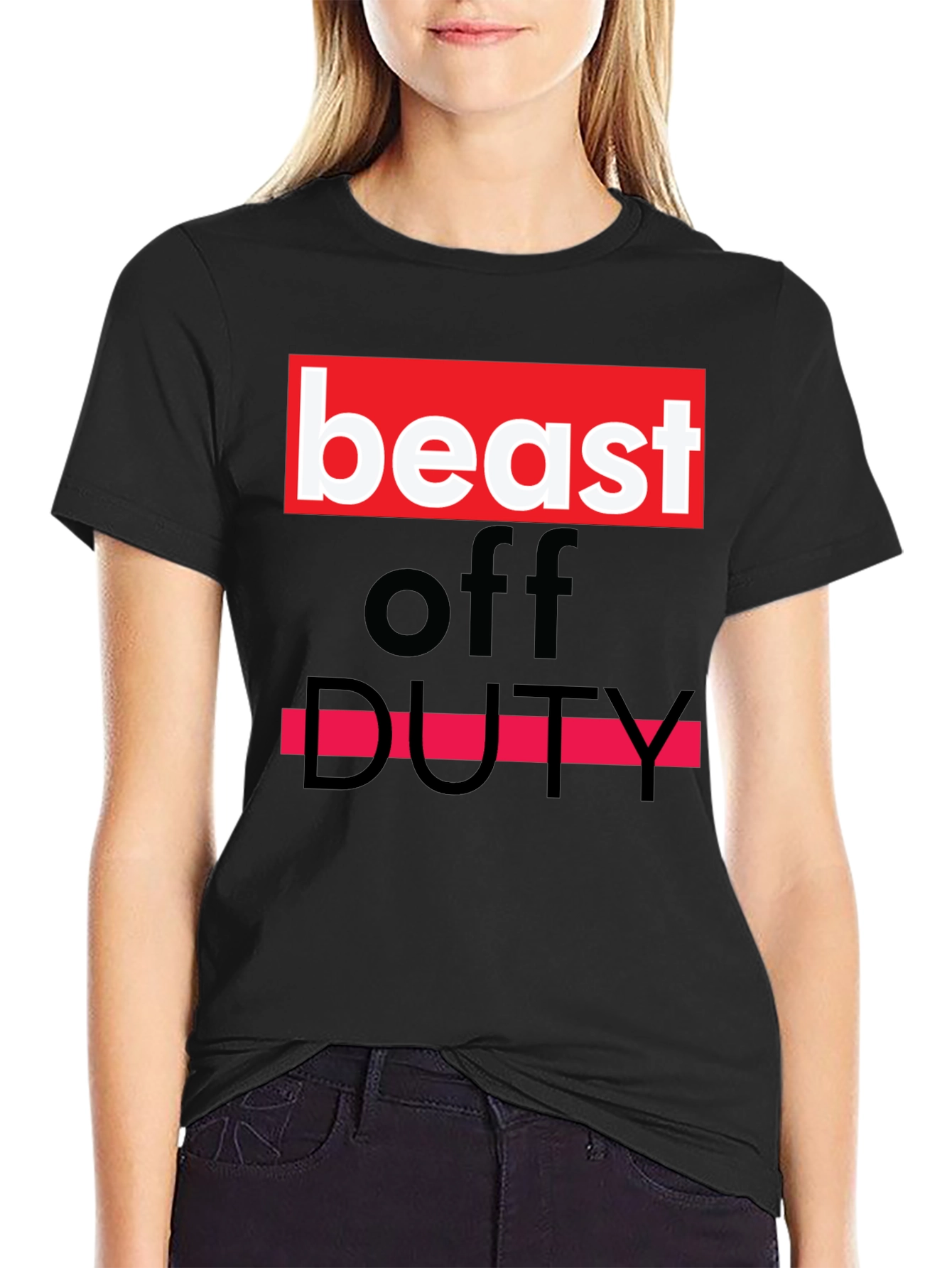 Beast Off Duty Graphic Tee - Bold Statement T-Shirt