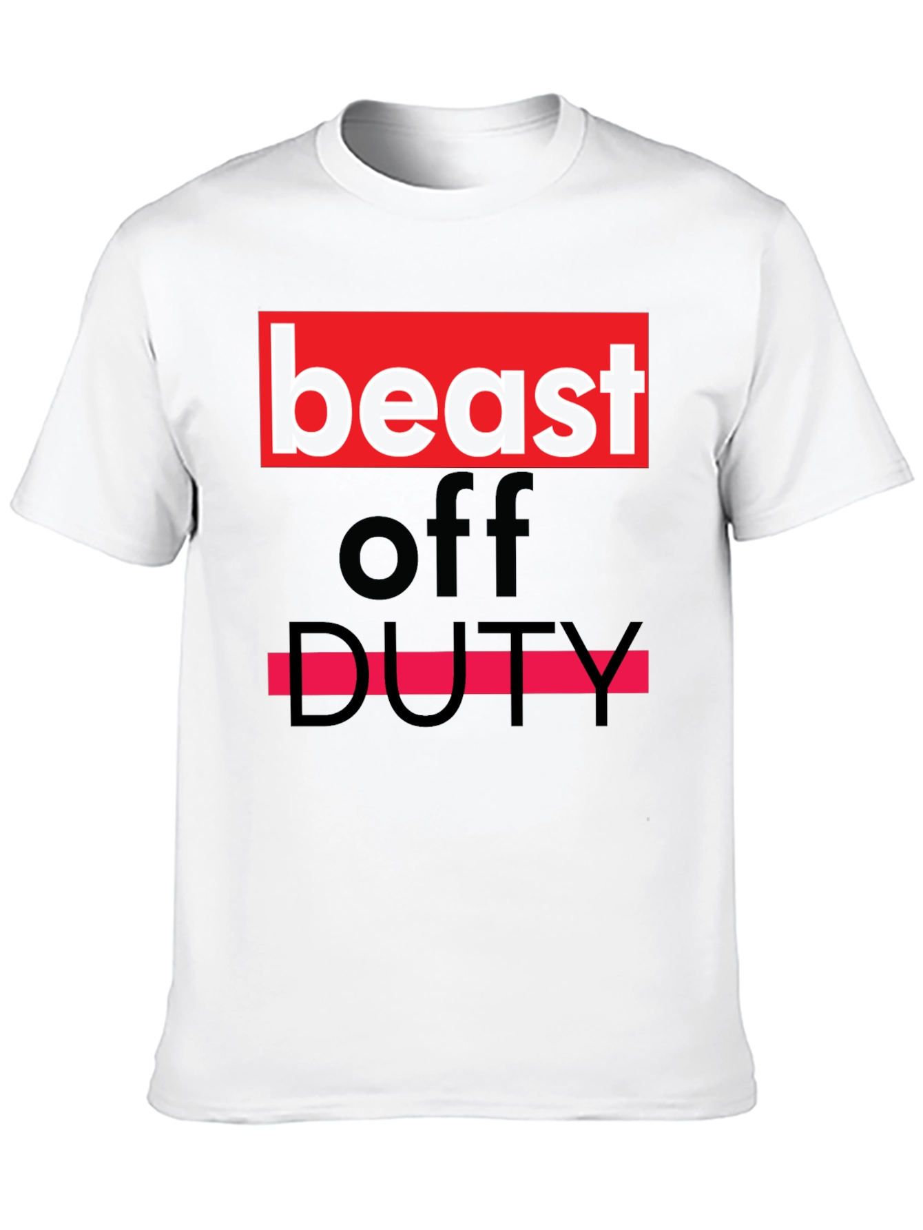 Beast Off Duty Graphic Tee - Bold Statement T-Shirt