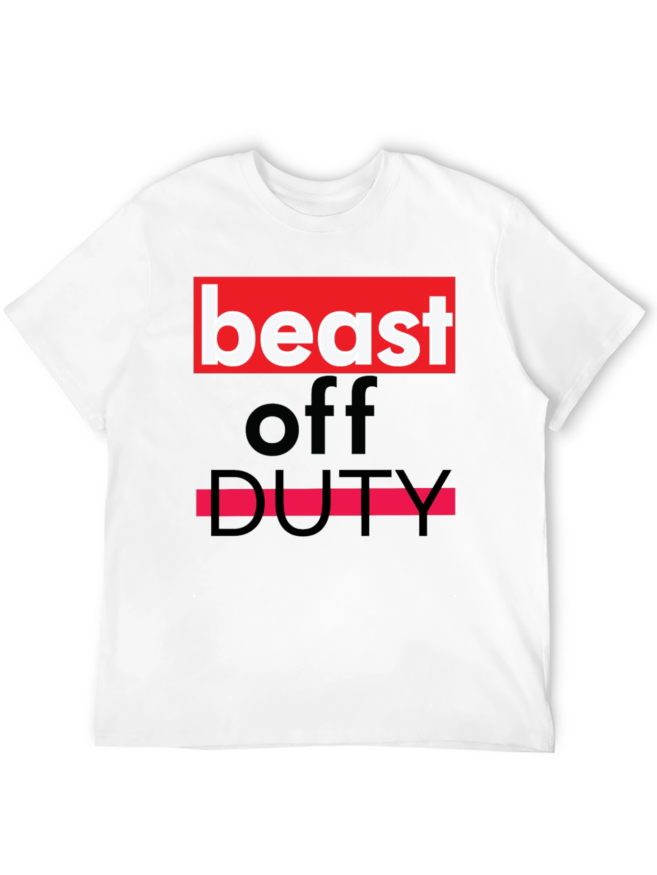 Beast Off Duty Graphic Tee - Bold Statement T-Shirt