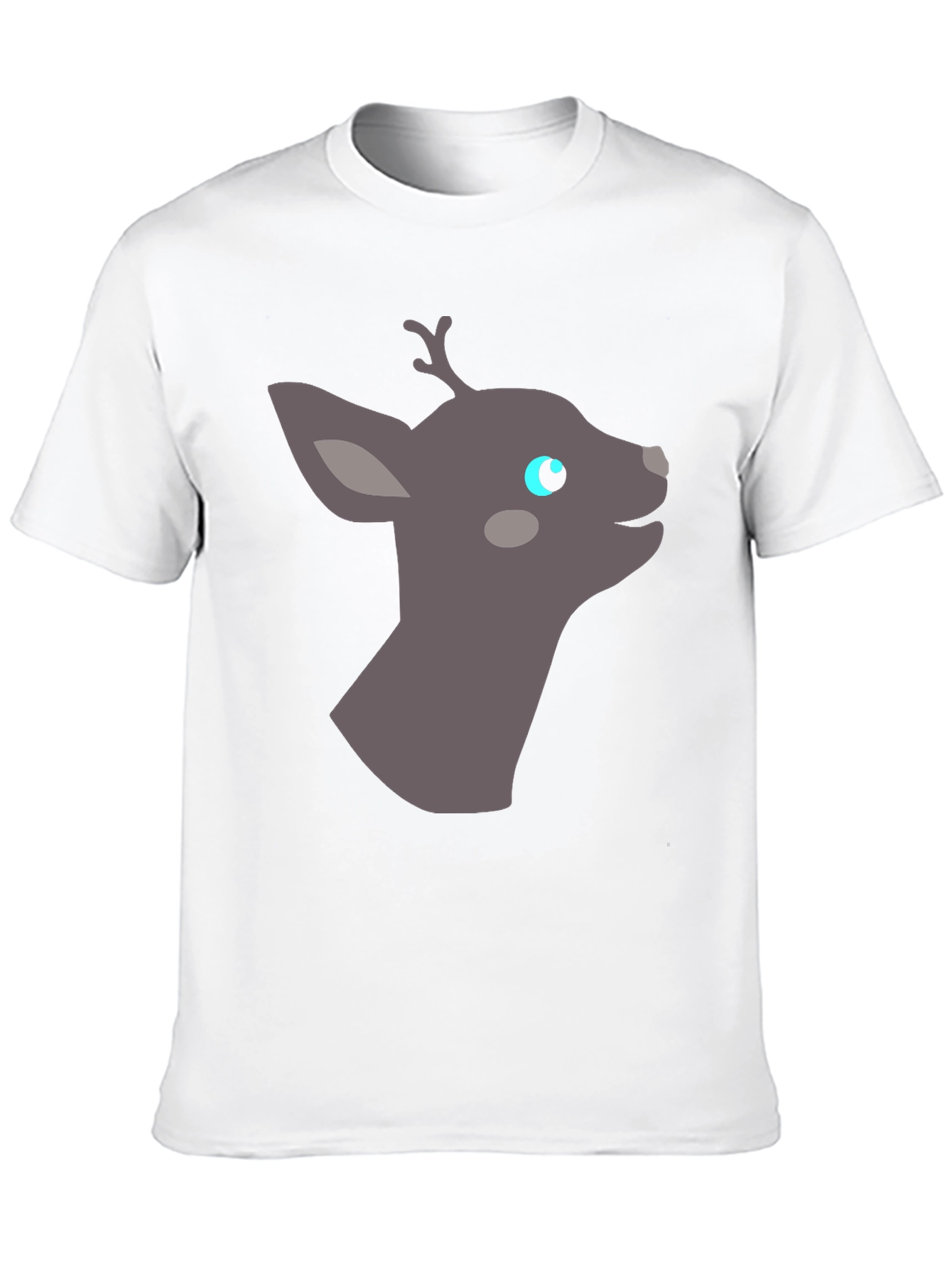 Deer Graphic Tee - Black Casual Shirt