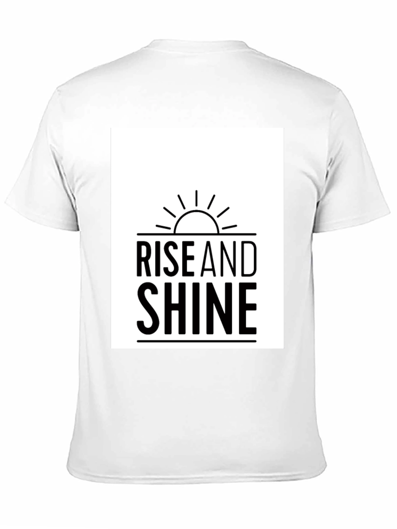 Rise and Shine Graphic Tee - Black Casual T-Shirt