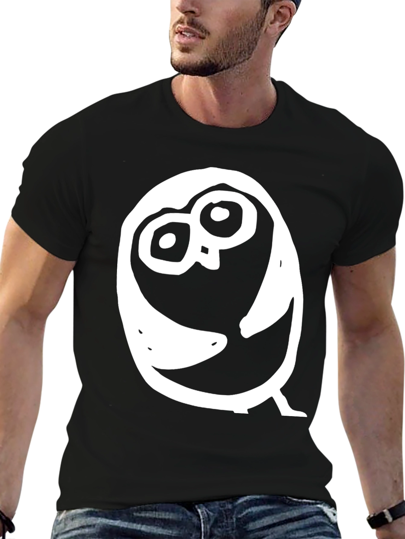 Cool Owl Graphic Black T-Shirt