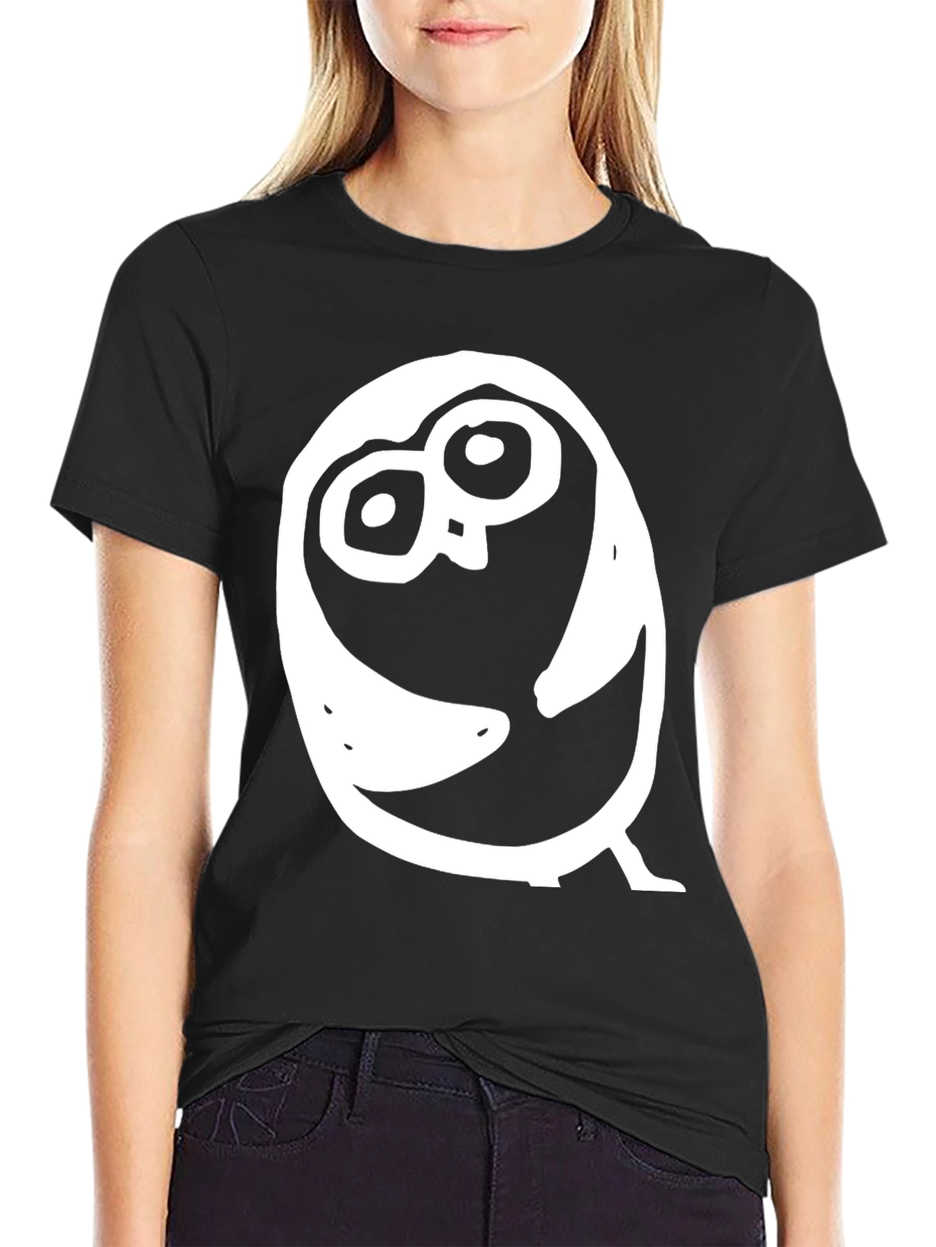 Cool Owl Graphic Black T-Shirt