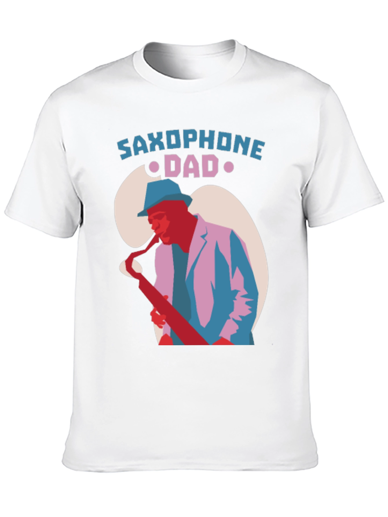 Saxophone Dad Graphic Tee - Cool Jazz T-Shirt