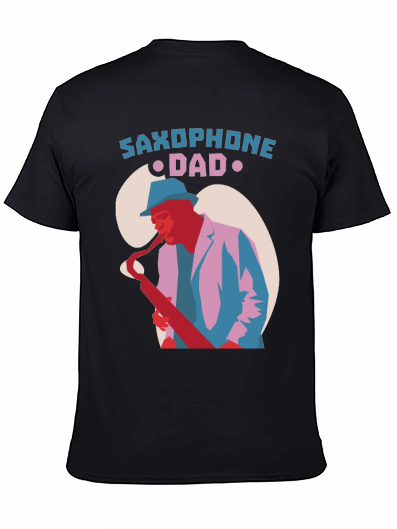 Saxophone Dad Graphic Tee - Cool Jazz T-Shirt