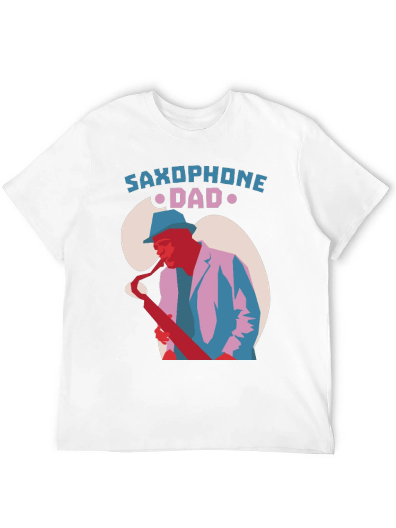 Saxophone Dad Graphic Tee - Cool Jazz T-Shirt