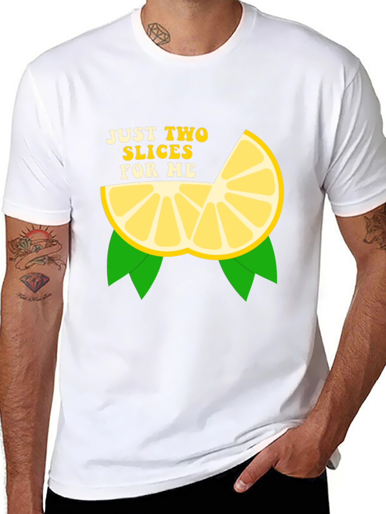 Just Two Slices T-Shirt -  Lemon Graphic Tee